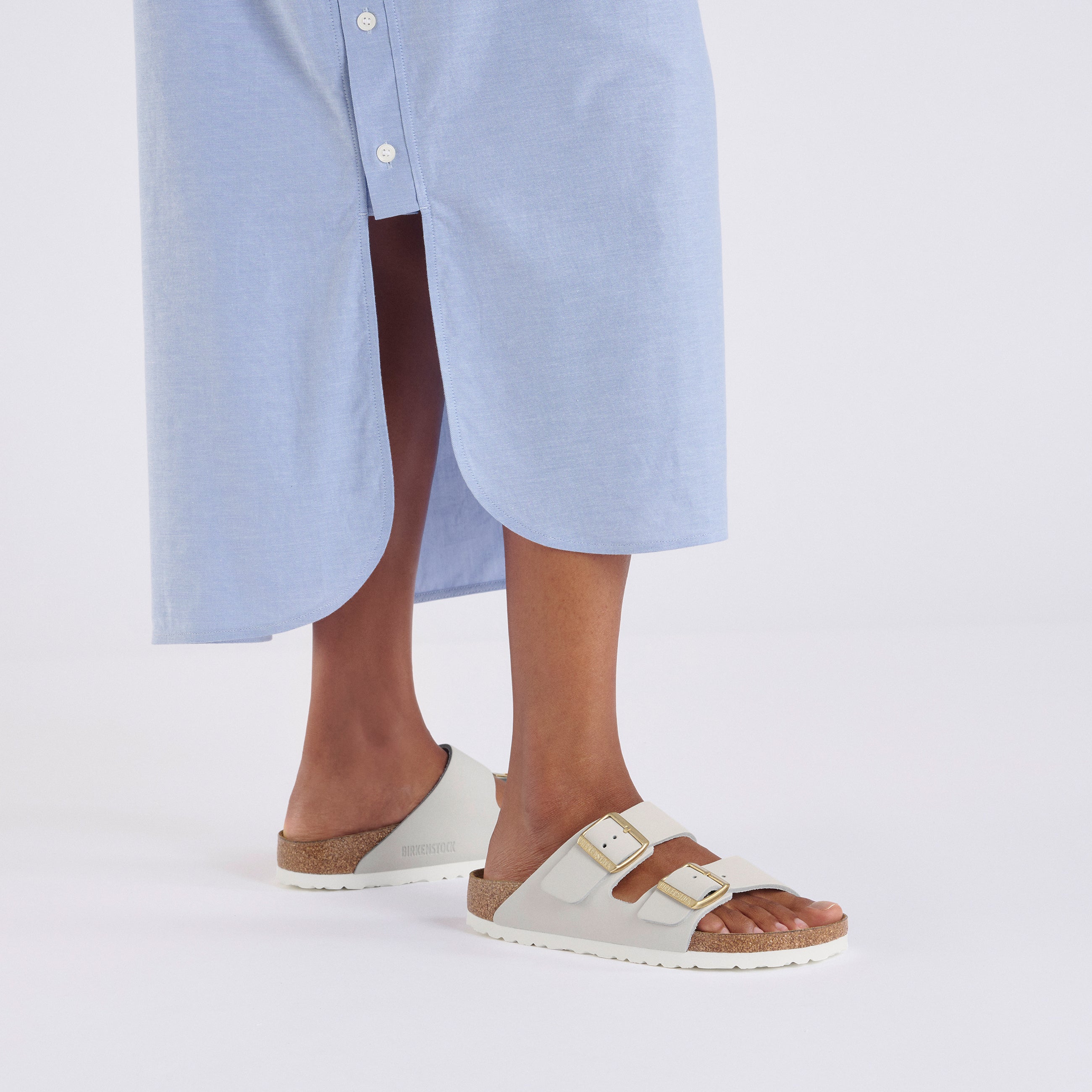 Arizona Cuir Nubuck Blanc Antique