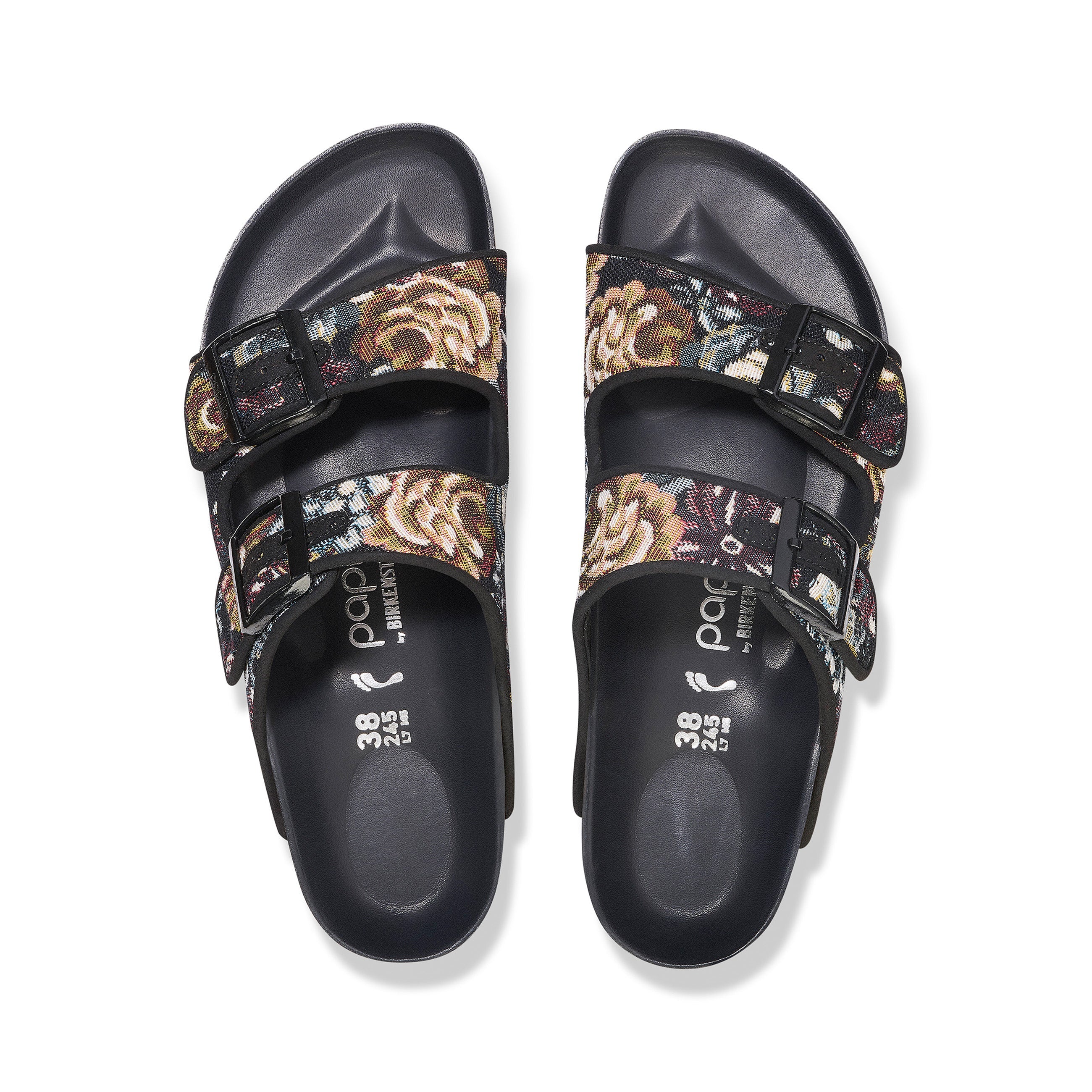 Arizona Platform Brocade Black Microfibre