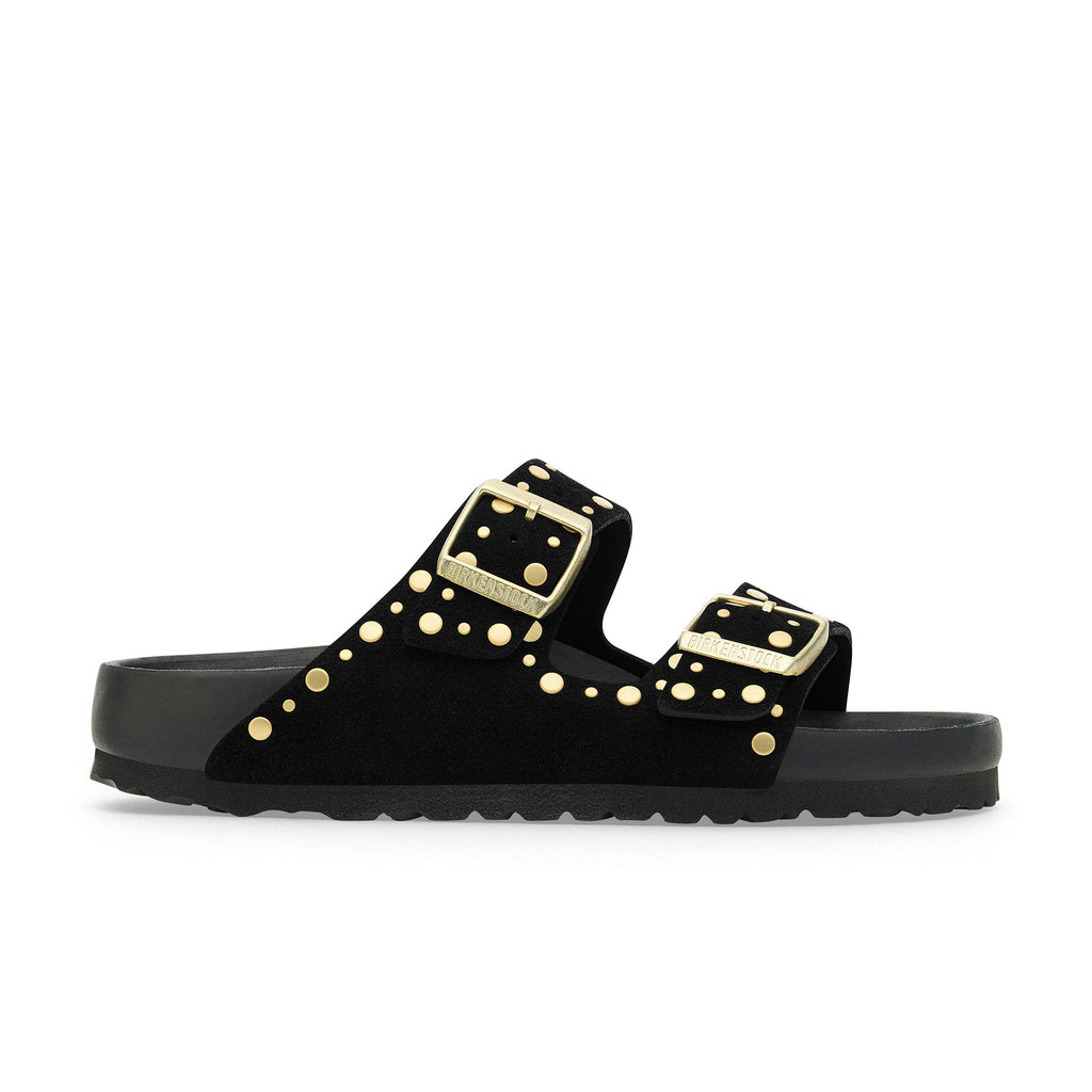 Arizona Exquisite Rivets Cuir Velours Noir