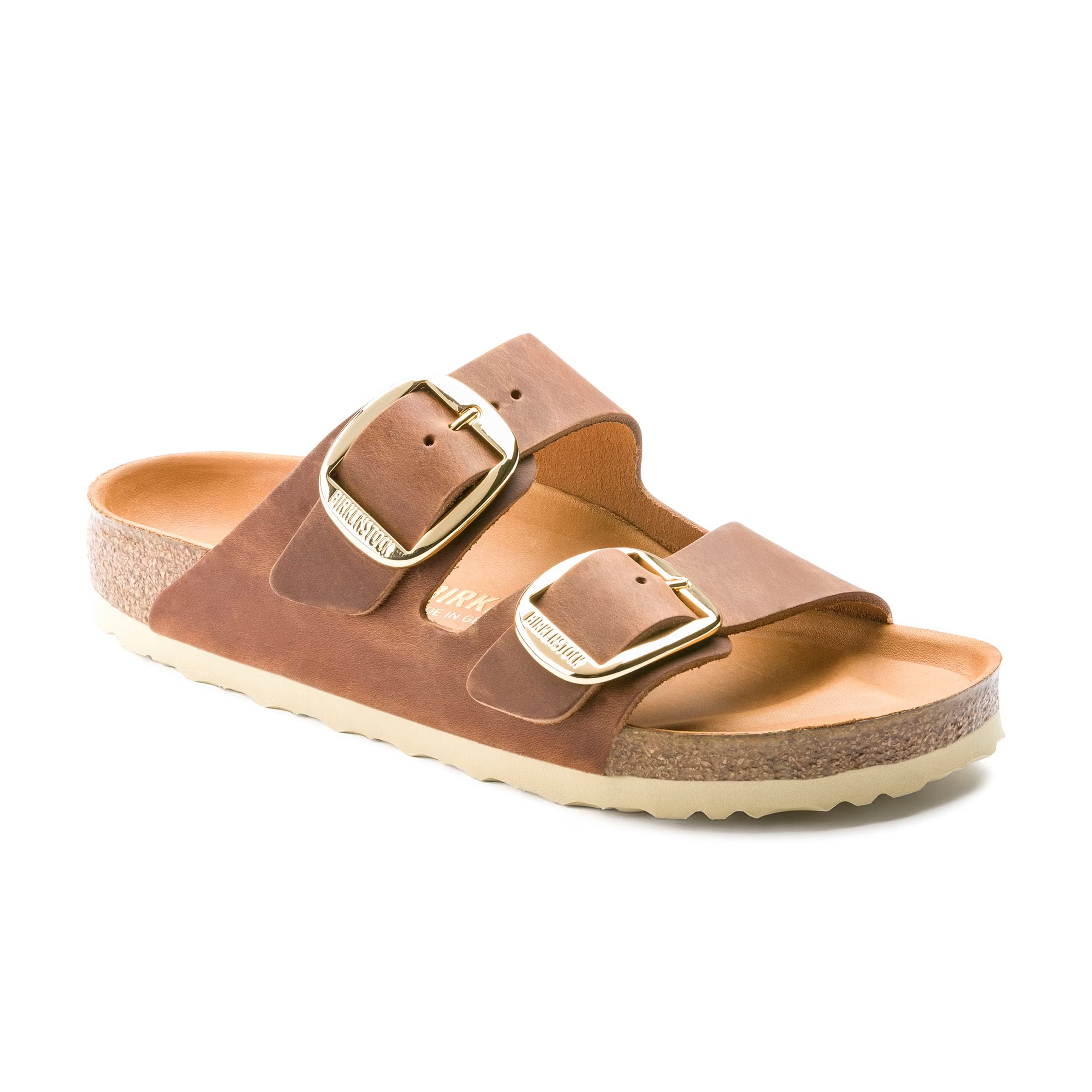 Arizona Big Buckle Cuir huilé Cognac
