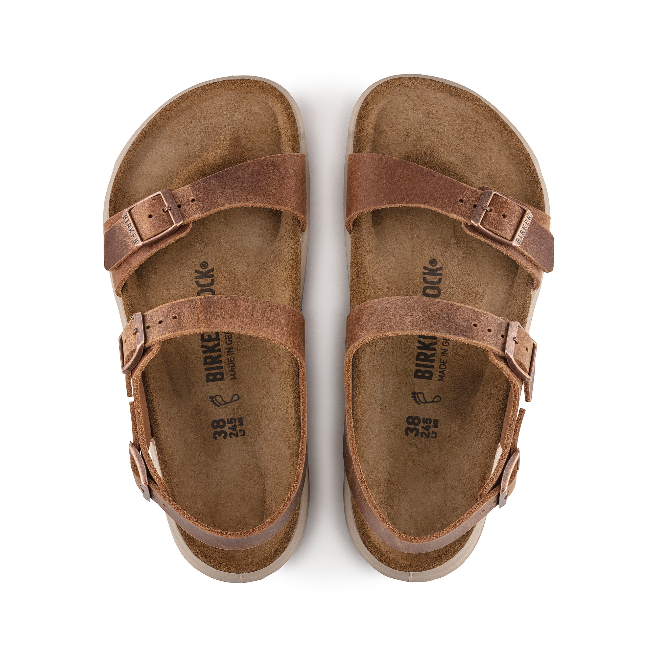 Sonora Cross Town Cuir cireux marron gingembre arctique
