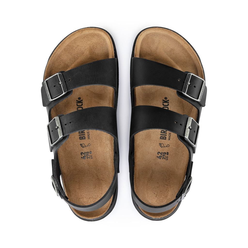 Milano Cross Town Arctic Black Waxy Leather