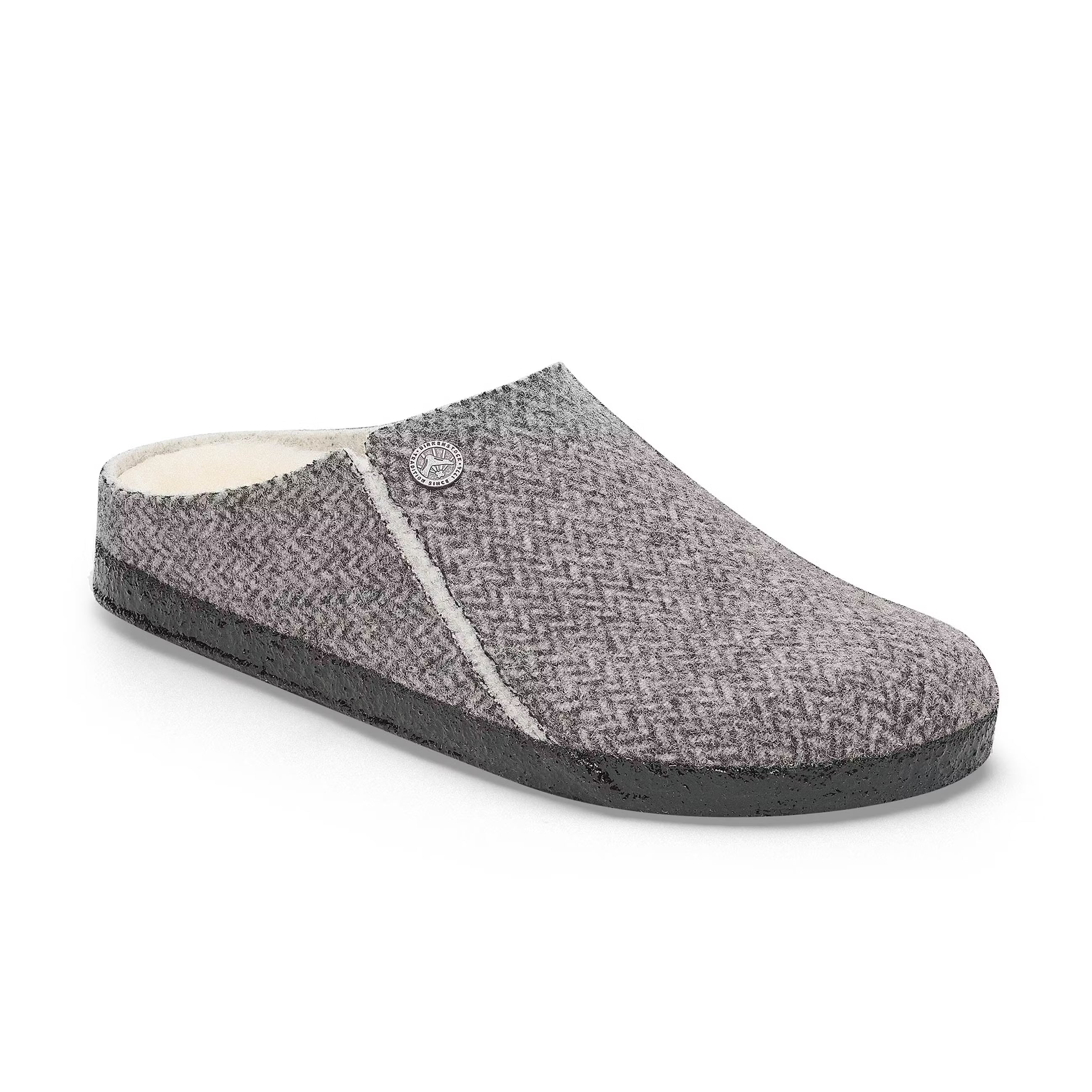 Zermatt Shearling Herringbone Dark Grey Felt/Shearling