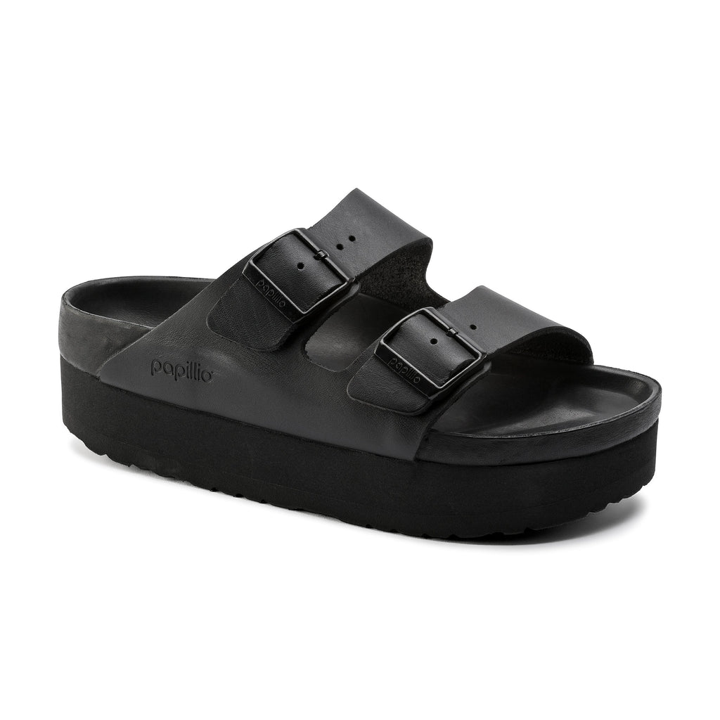 Arizona Exquisite Platform Black Natural Leather