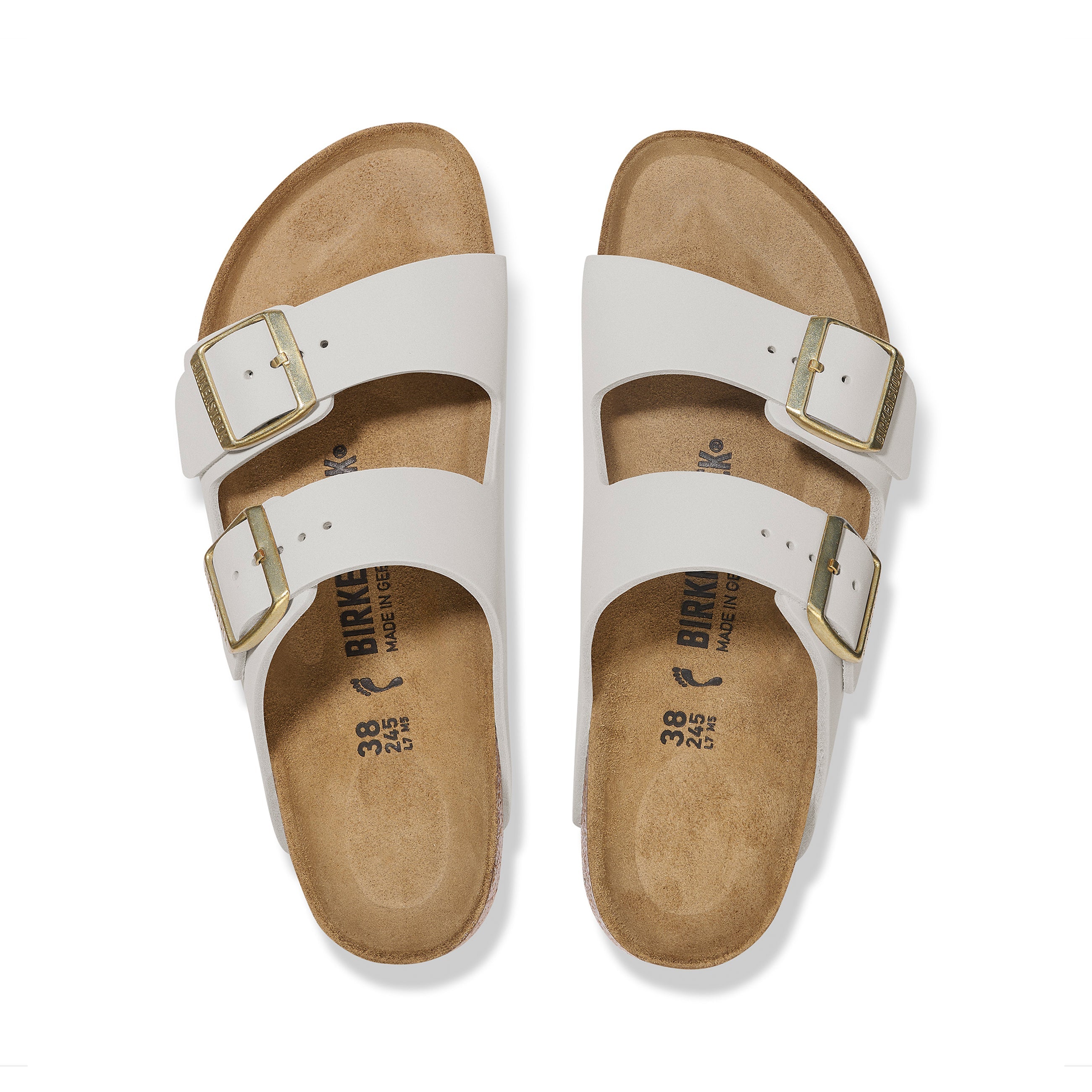 Arizona Cuir Nubuck Blanc Antique
