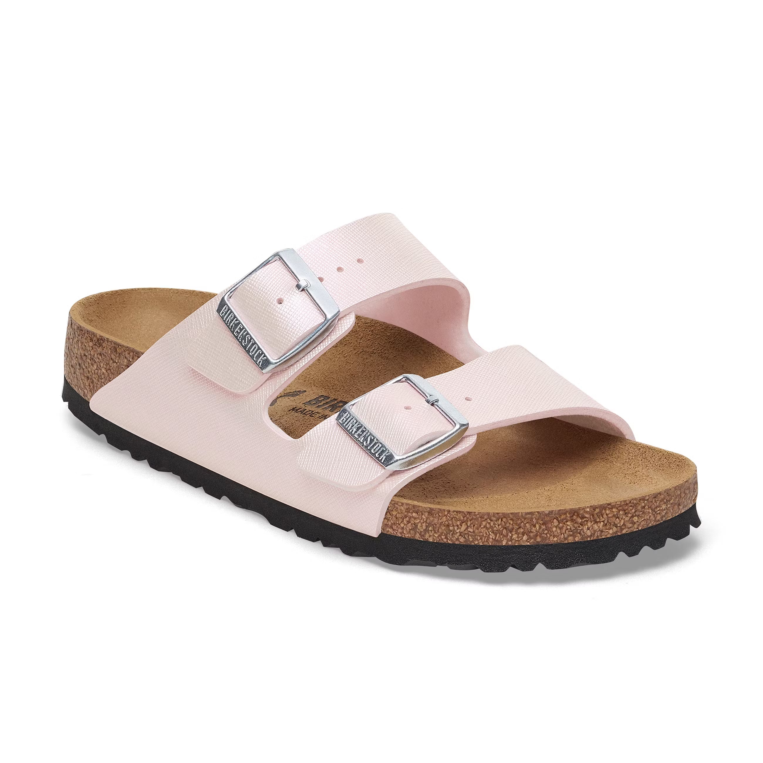 Arizona Saffiano irisé rose clair gaufré Birko-Flor
