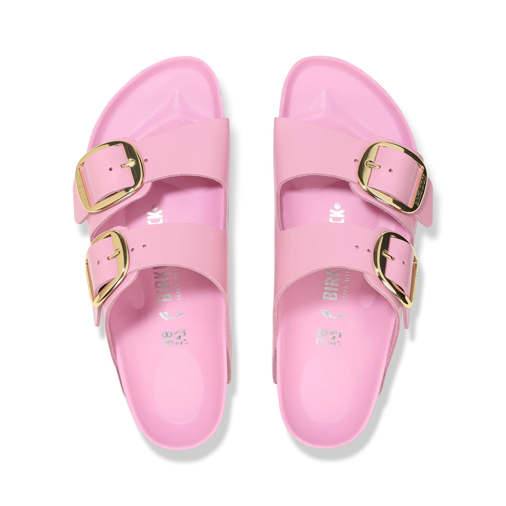 Arizona Big Buckle High Shine Fondant Pink Cuir Naturel Verni