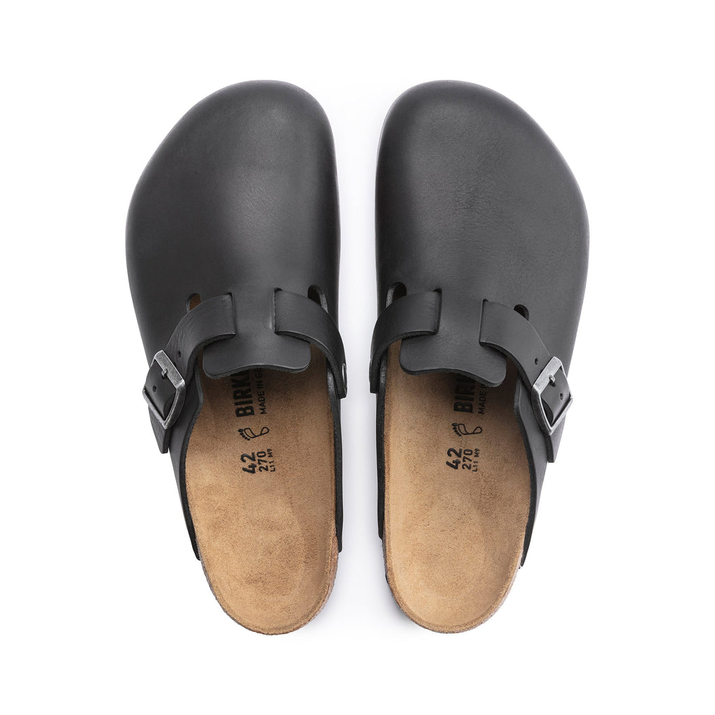 Boston Vintage Bois Noir Cuir Naturel