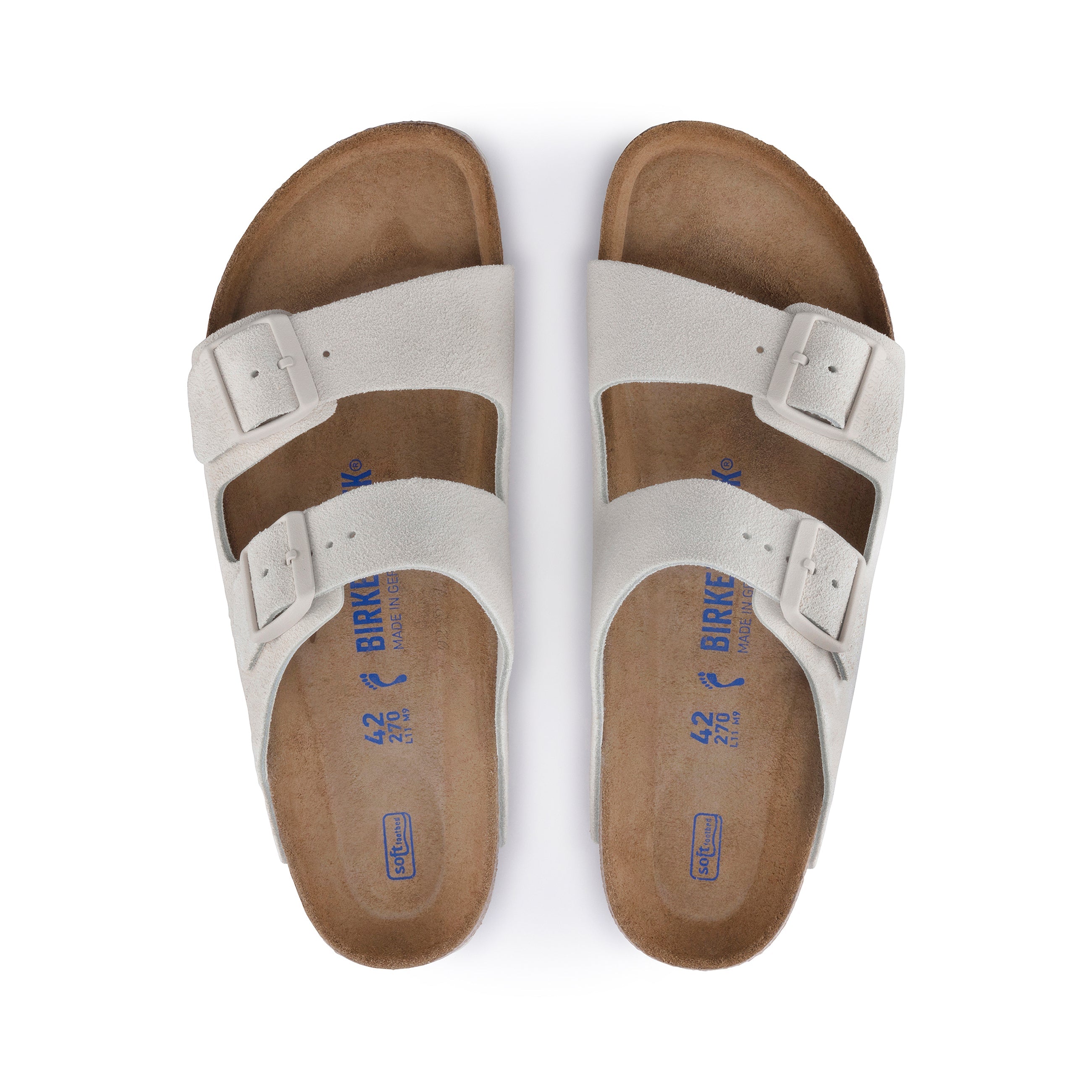 Arizona SFB Antique White Suede Leather