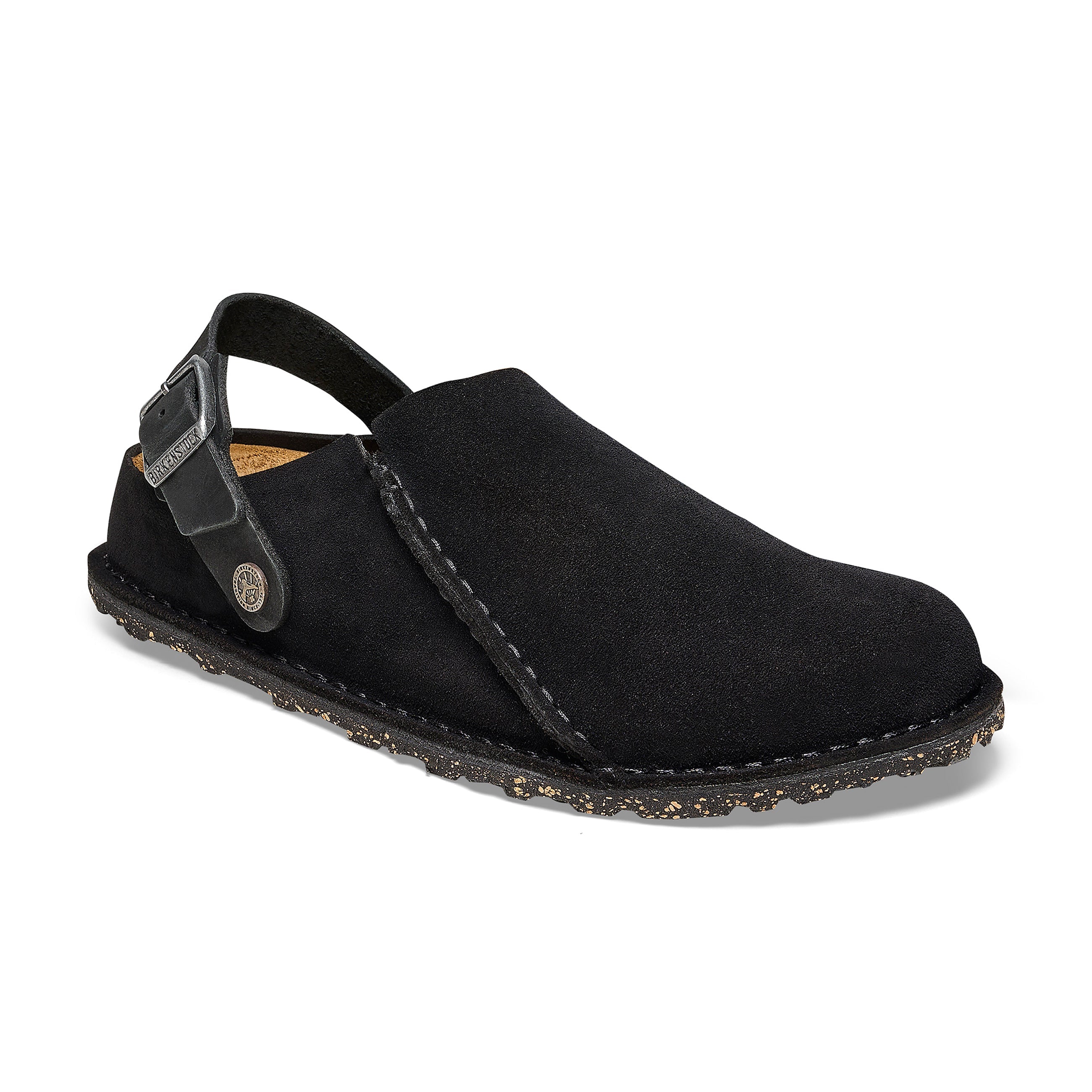 Lutry Black Suede Leather