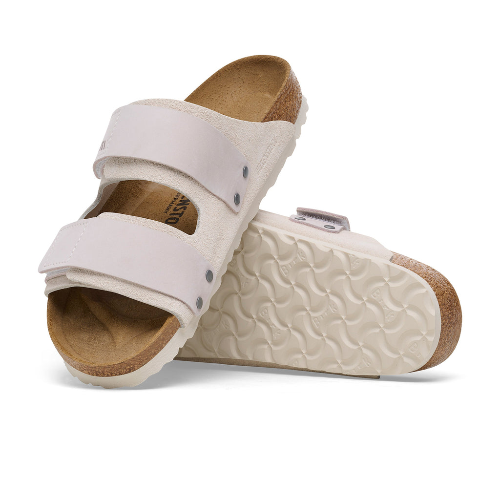 Cuir suède Uji blanc antique