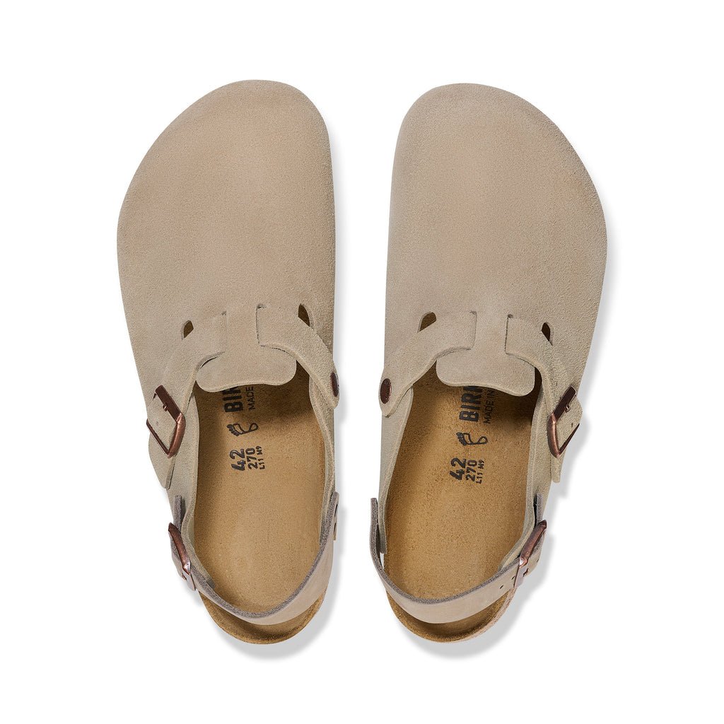 Tokio Taupe Suede Leather