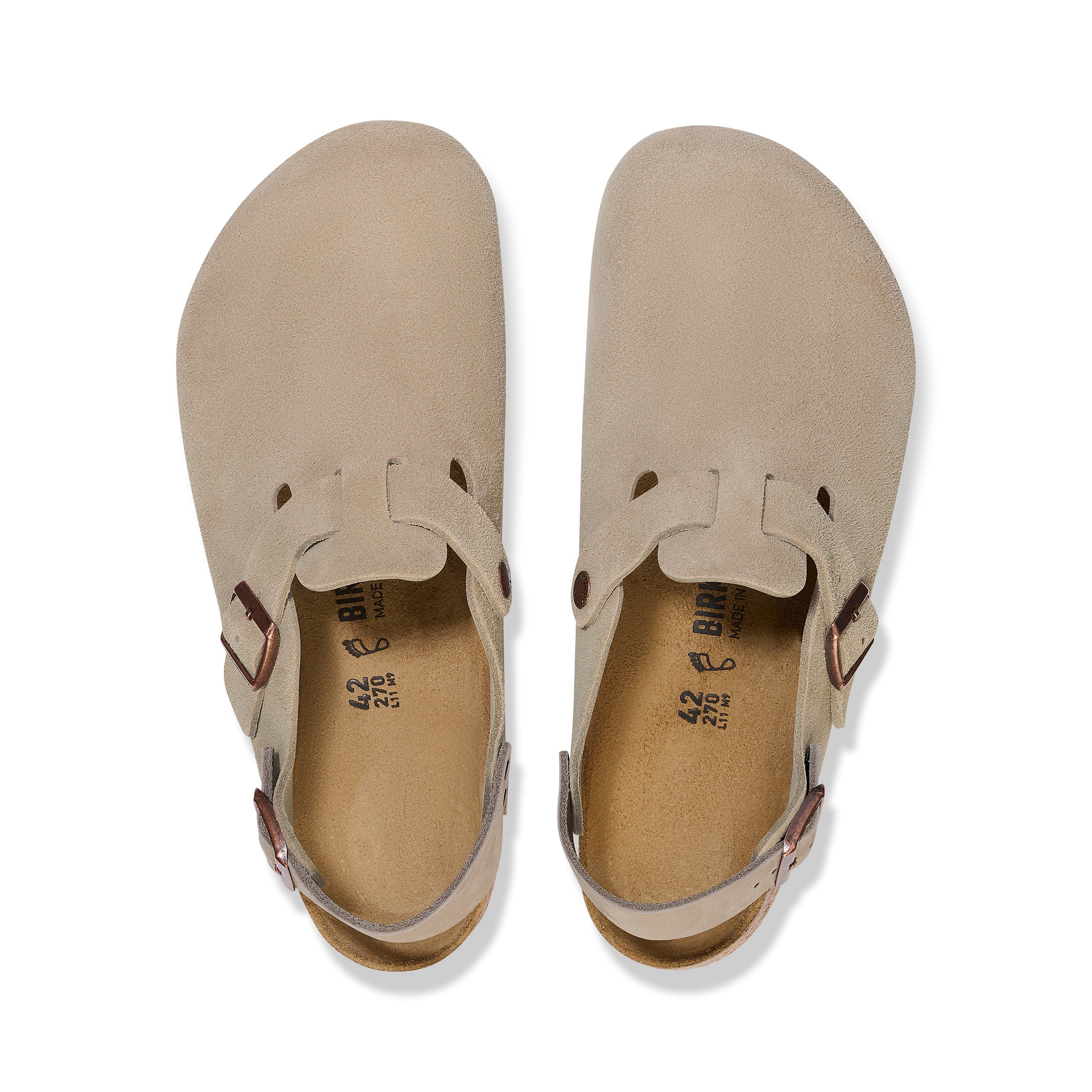 Tokio Taupe Suede Leather