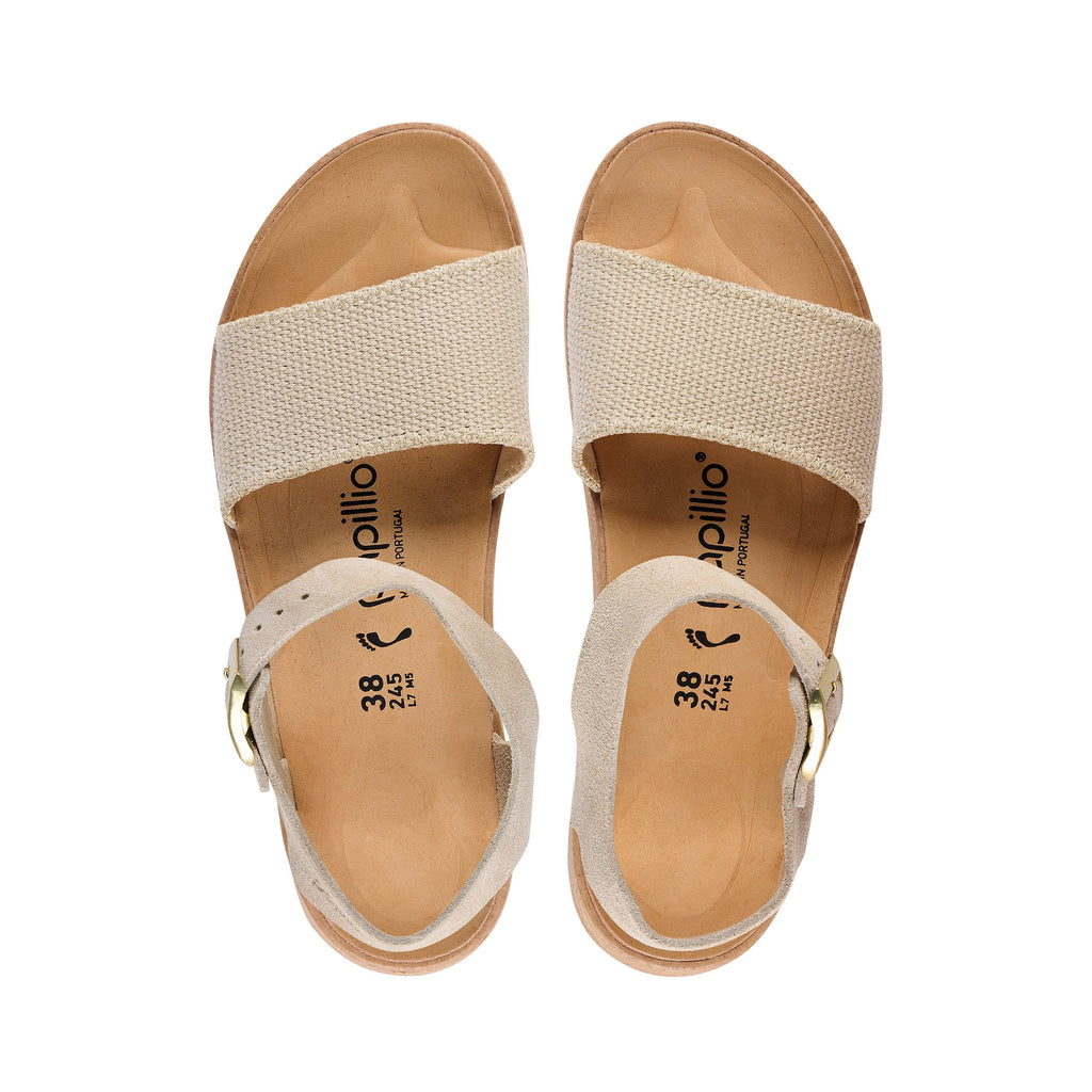 Glenda Sandcastle Toile/Cuir Daim