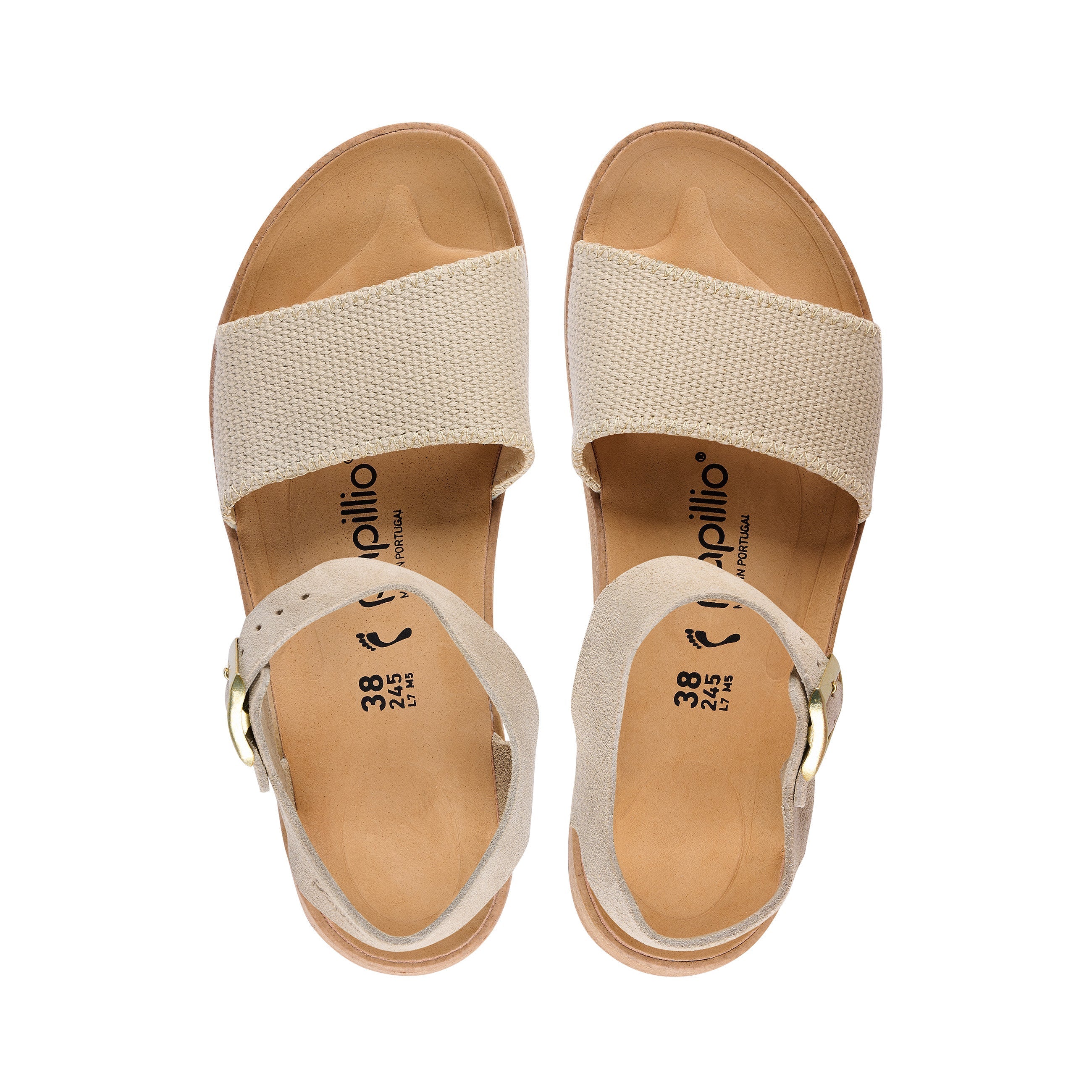 Glenda Sandcastle Toile/Cuir Daim