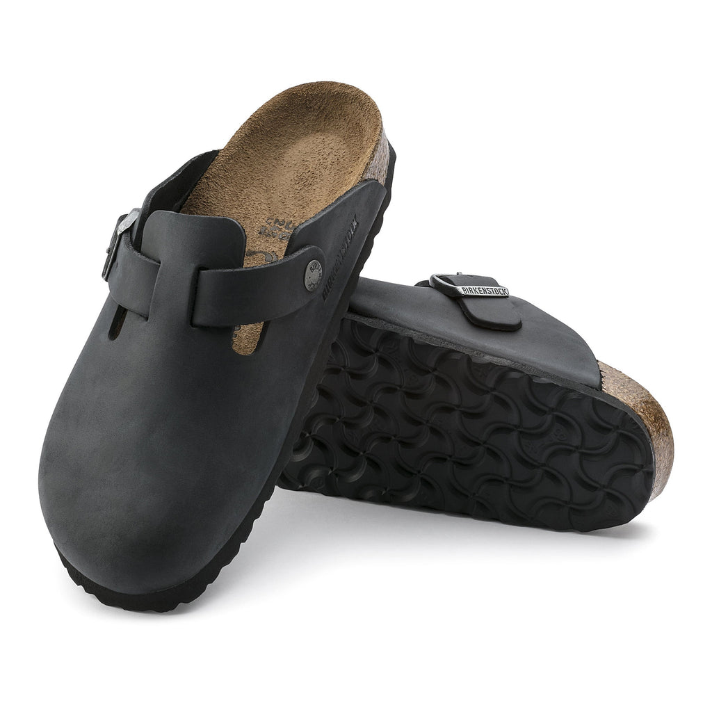 Boston Black Oiled Leather