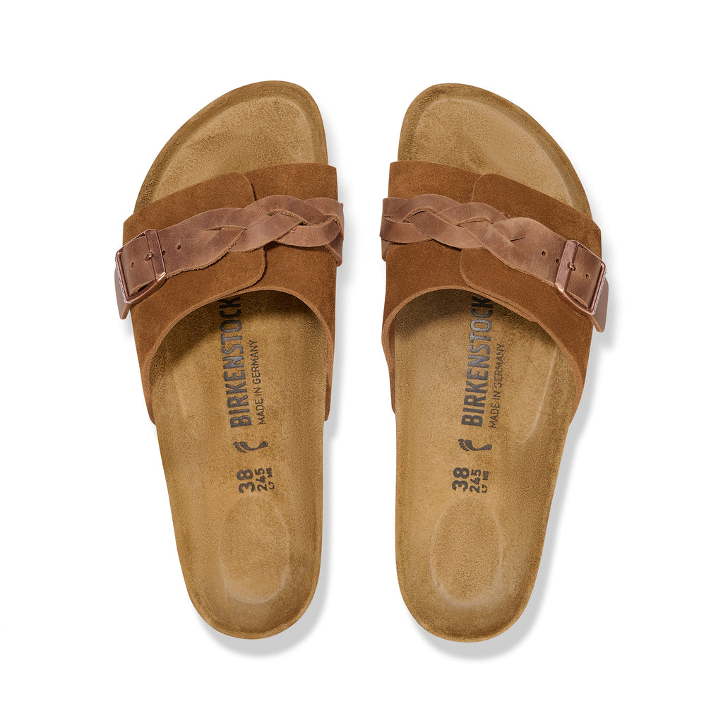 Oita Braided Mink Suede Leather
