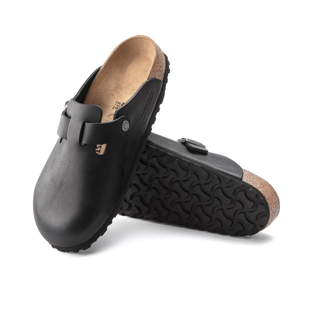 Boston Vintage Bois Noir Cuir Naturel
