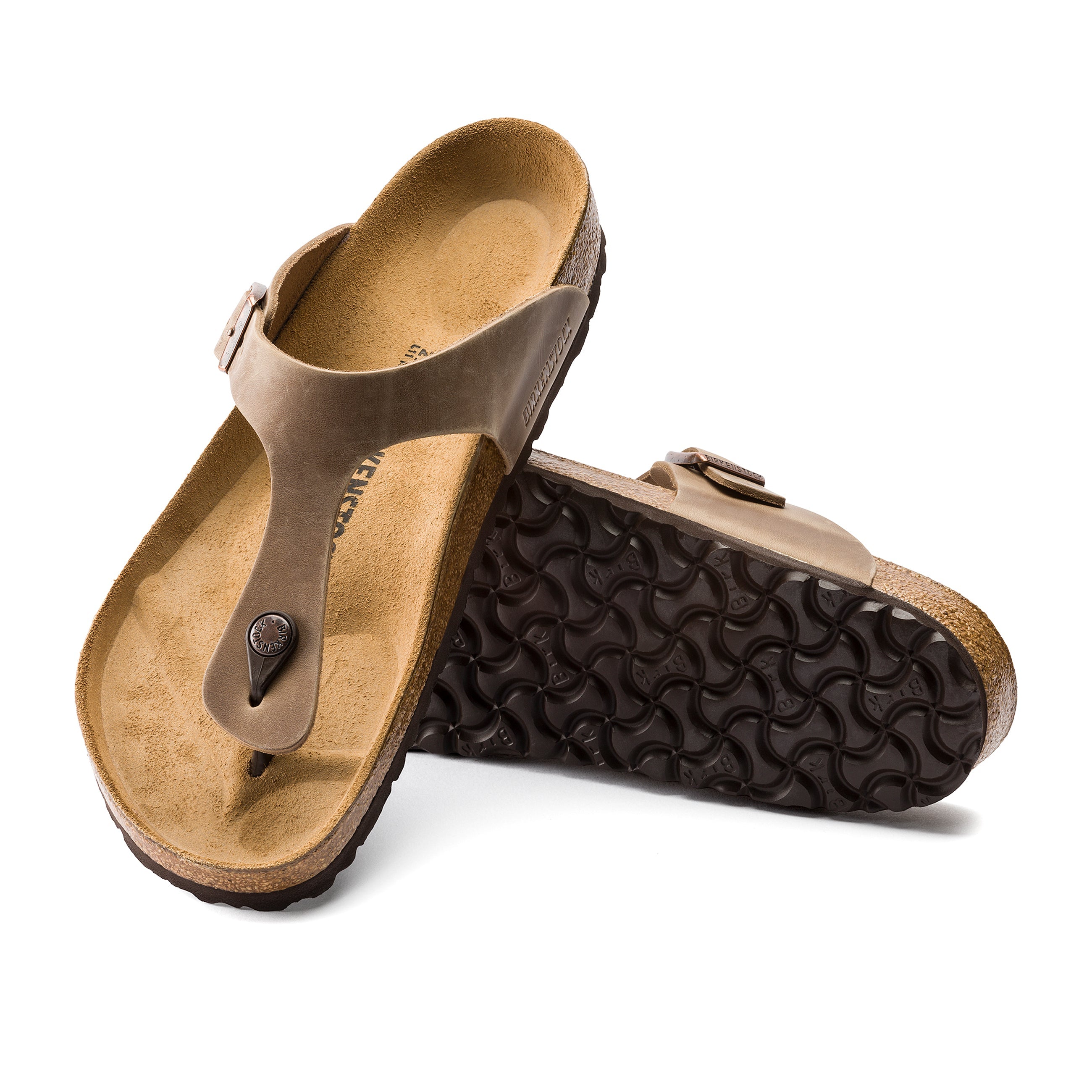 Cuir huilé marron tabac Gizeh