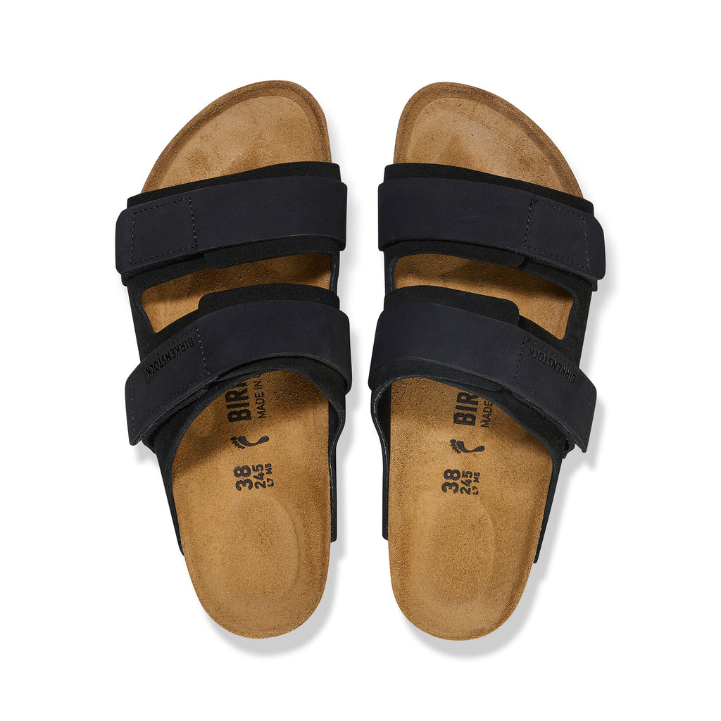 Uji Black Suede Leather
