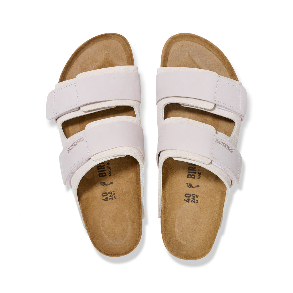 Cuir suède Uji blanc antique
