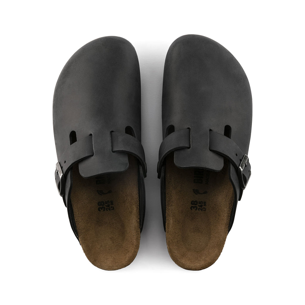 Boston Black Oiled Leather