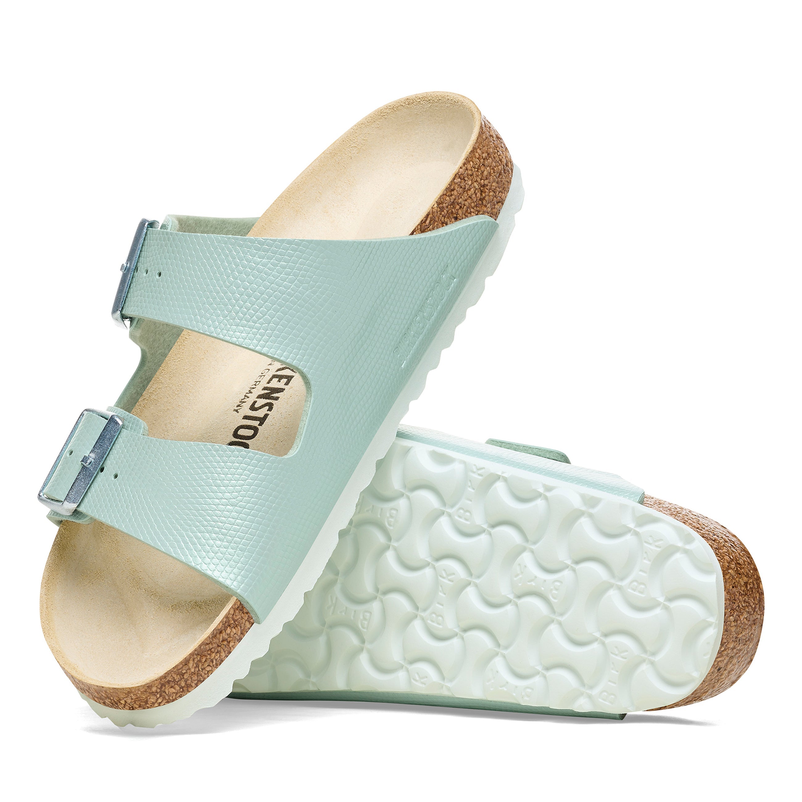 Arizona Shiny Embossed Surf Green Embossed Birko-Flor