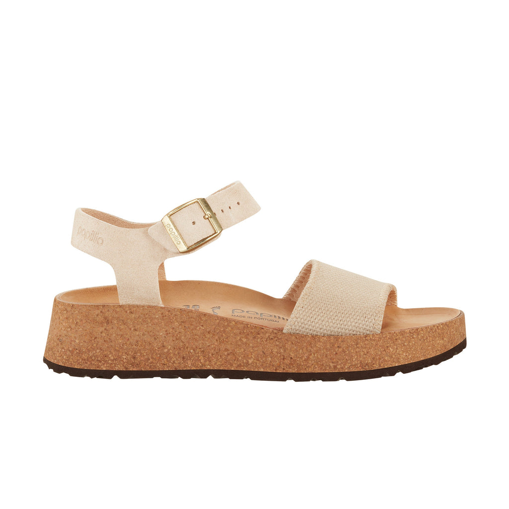 Glenda Sandcastle Toile/Cuir Daim