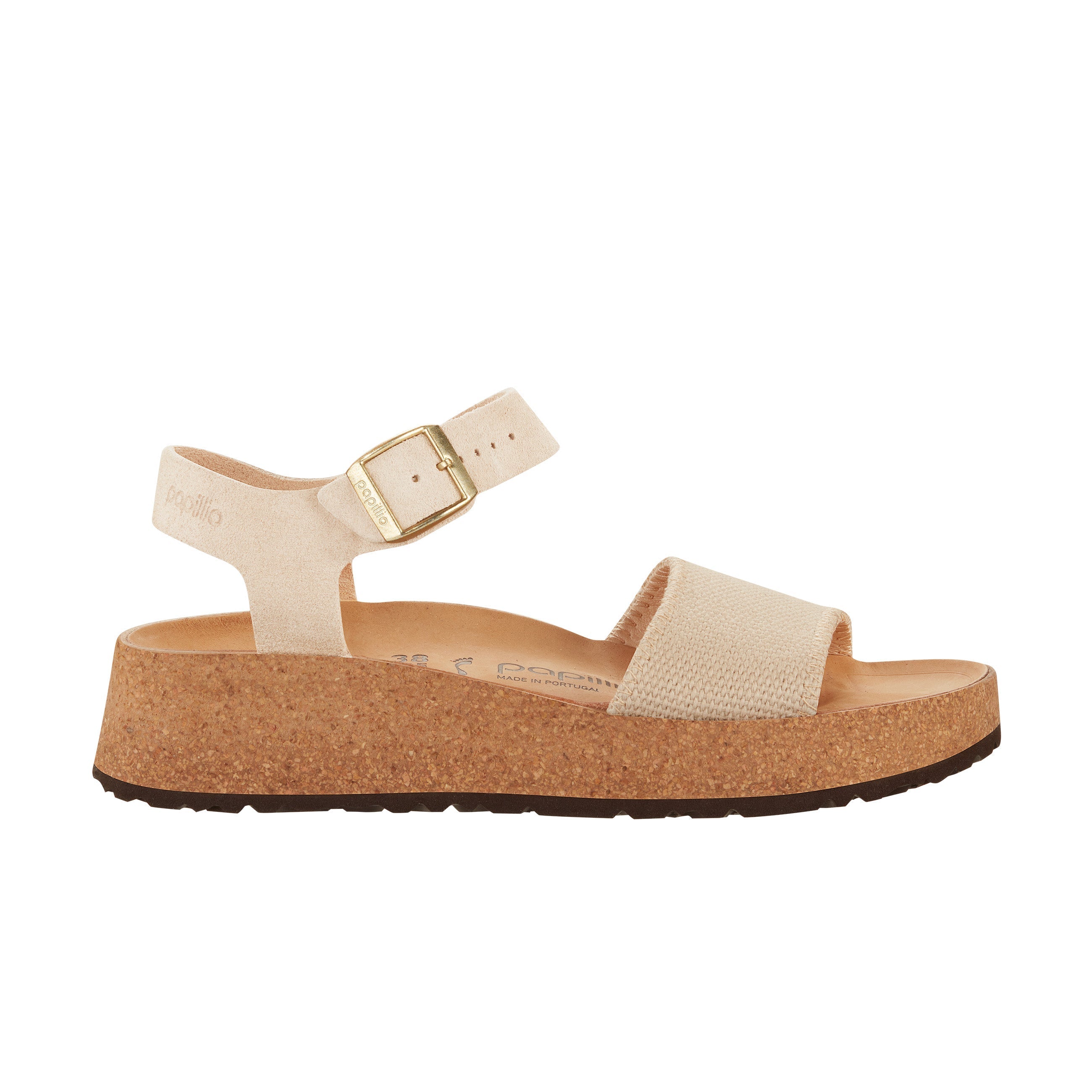 Glenda Sandcastle Toile/Cuir Daim