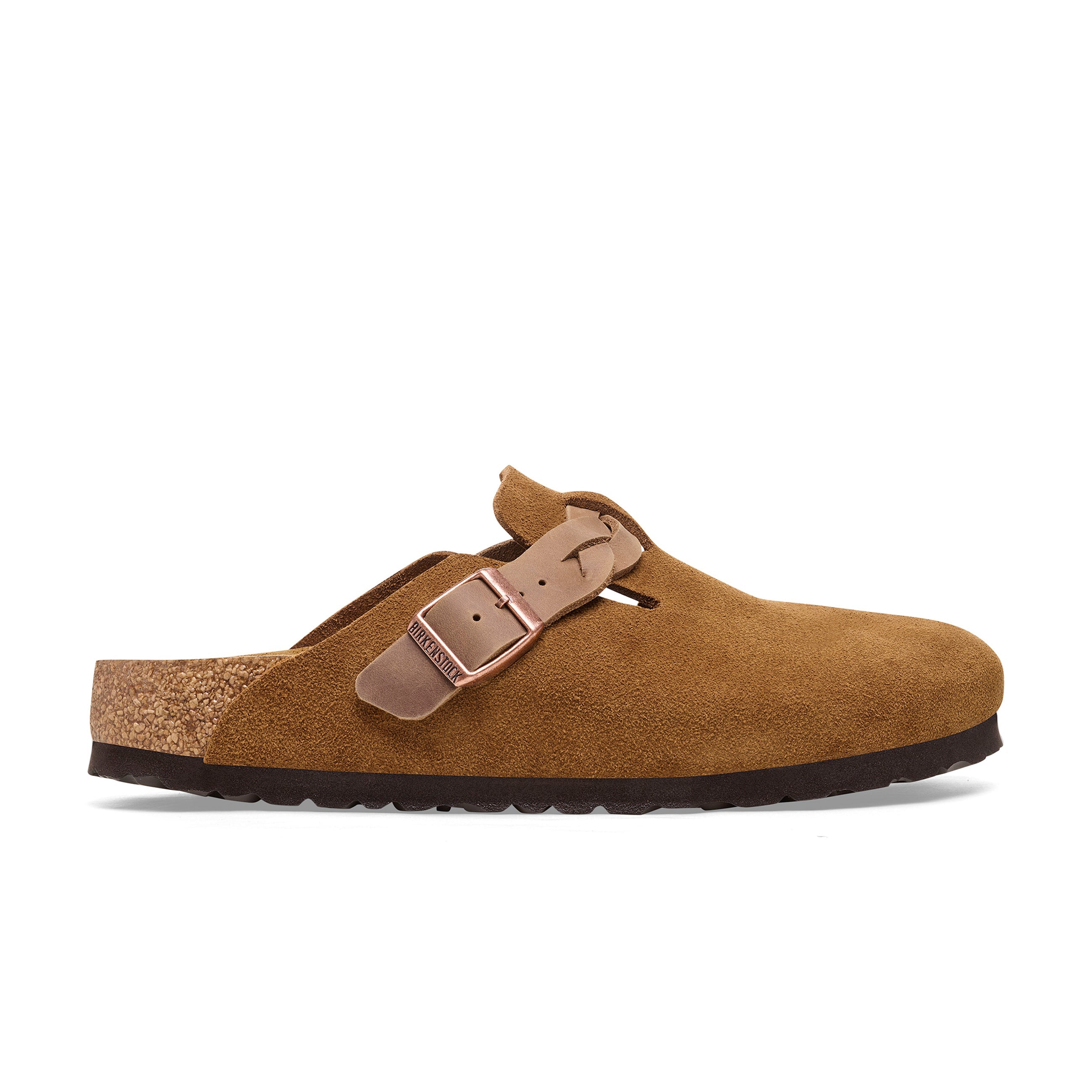 Boston Braided Mink Suede Leather