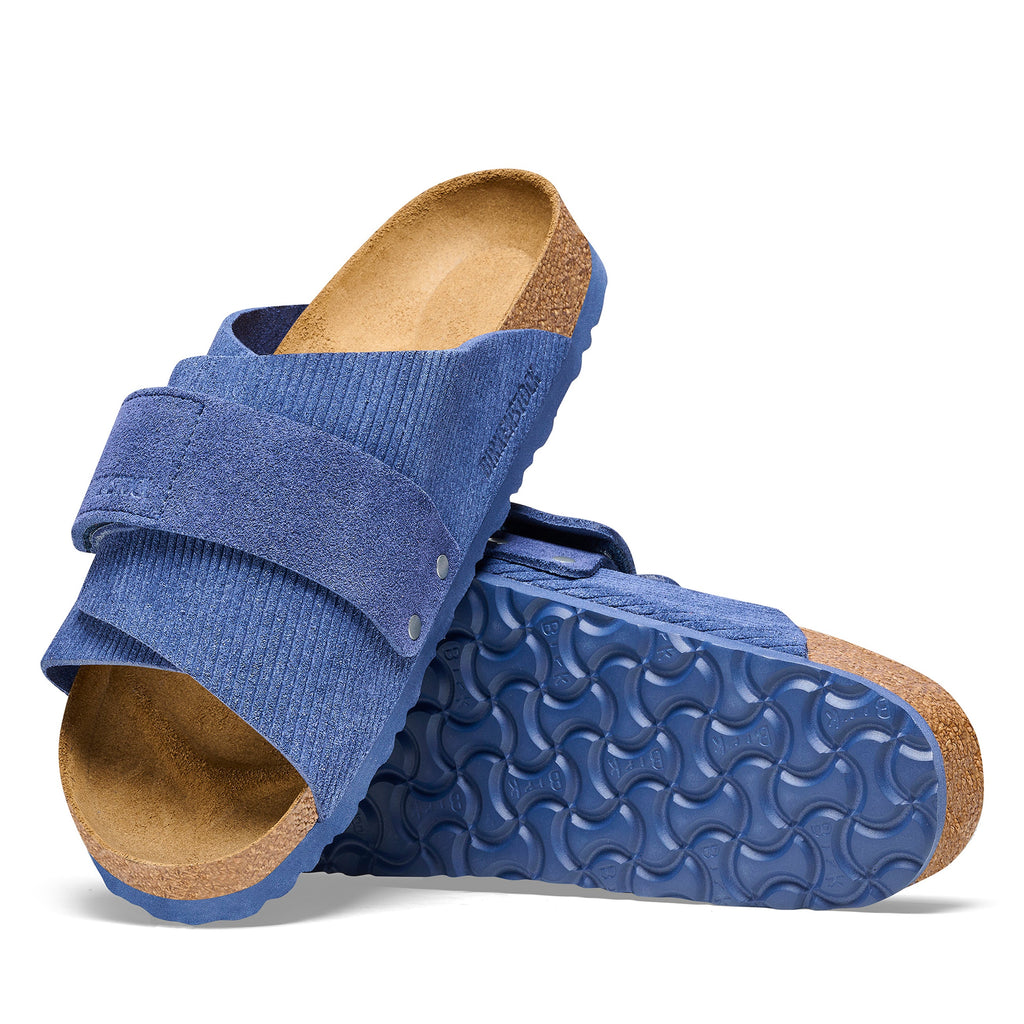 Cuir suédé gaufré Kyoto Corduroy Indigo
