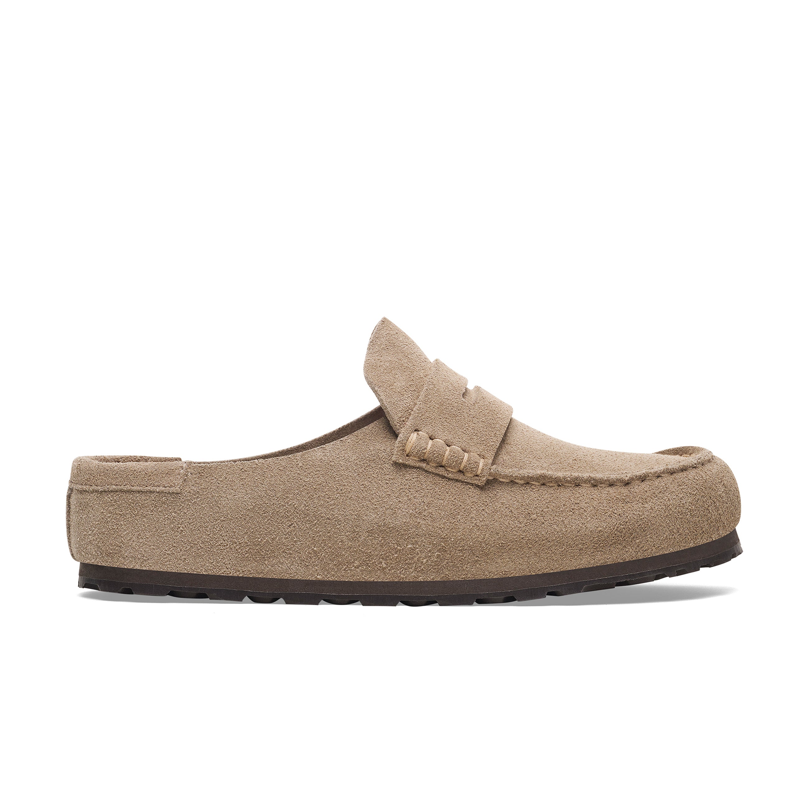 Naples Wrapped Taupe Suede Leather