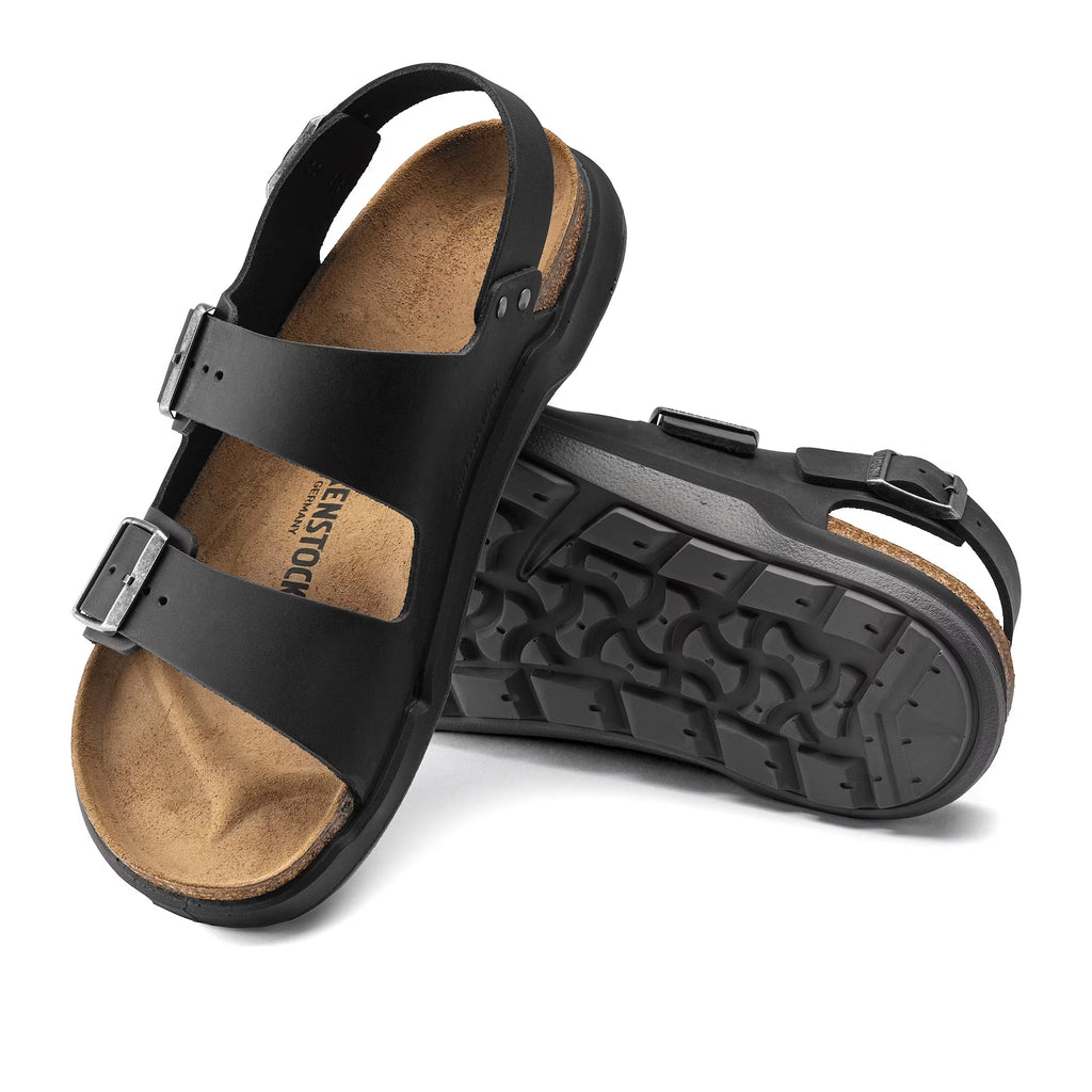 Milano Cross Town Arctic Black Waxy Leather
