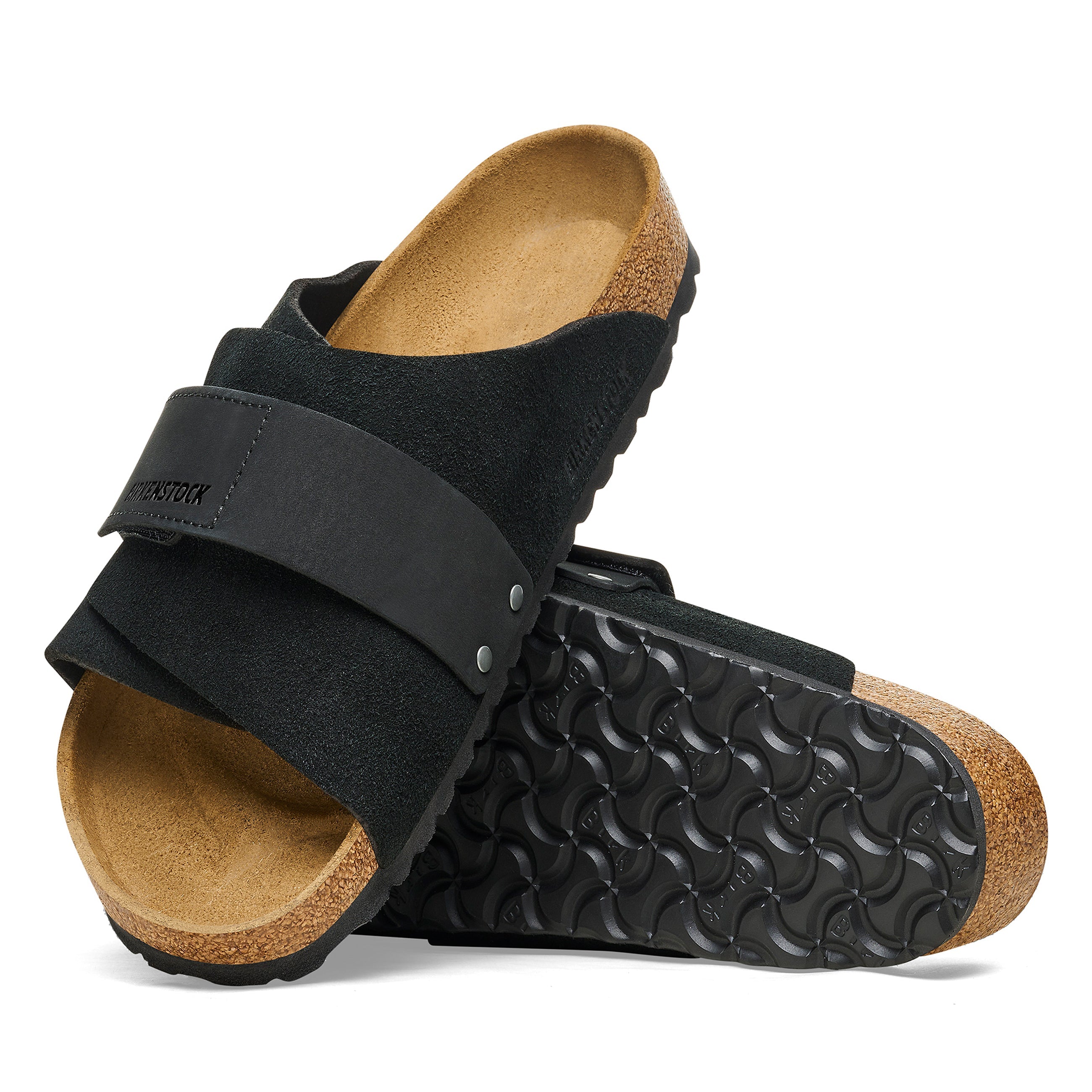 Kyoto Black Suede/Nubuck Leather