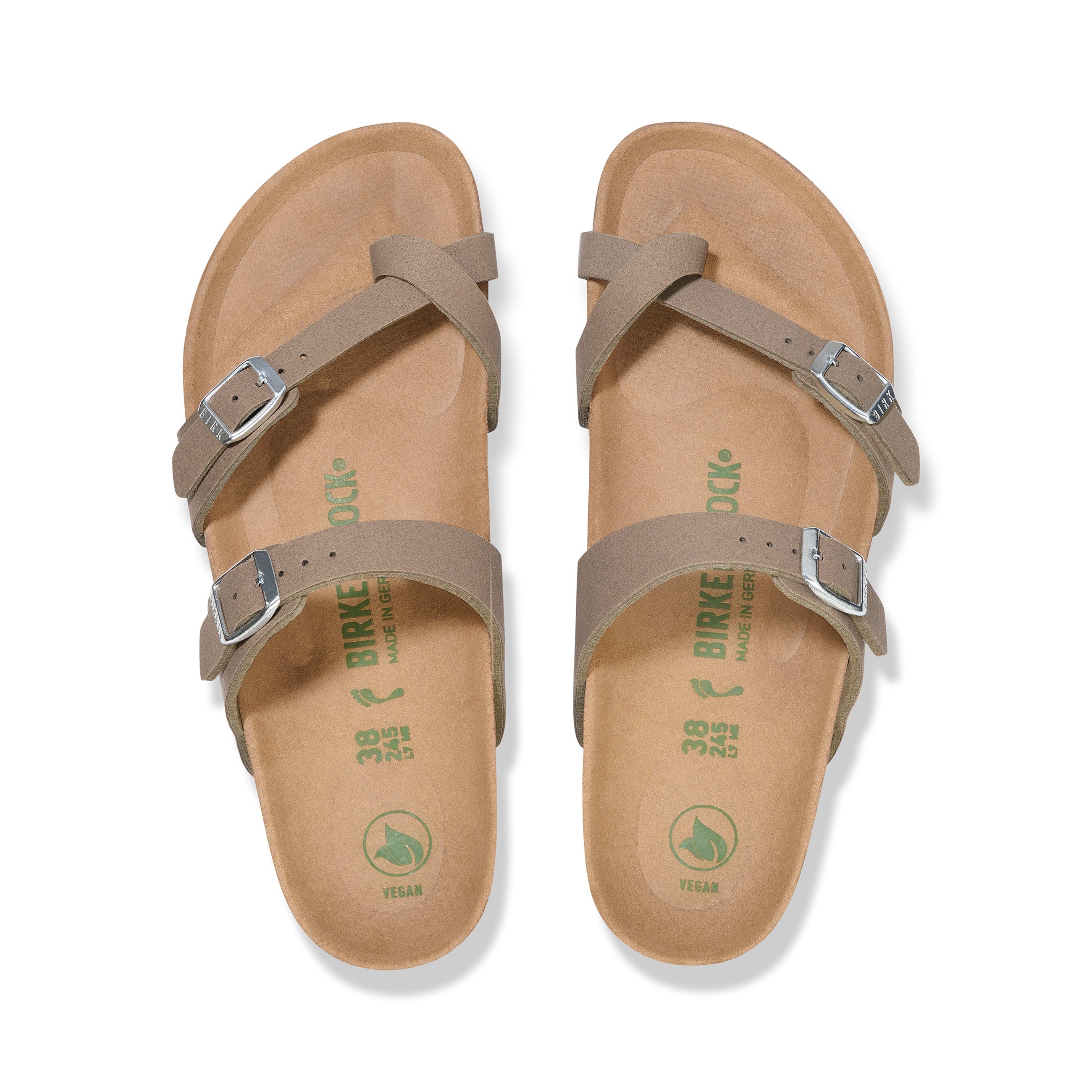 Mayari Vegan Grey Taupe Synthetic Soft Birki