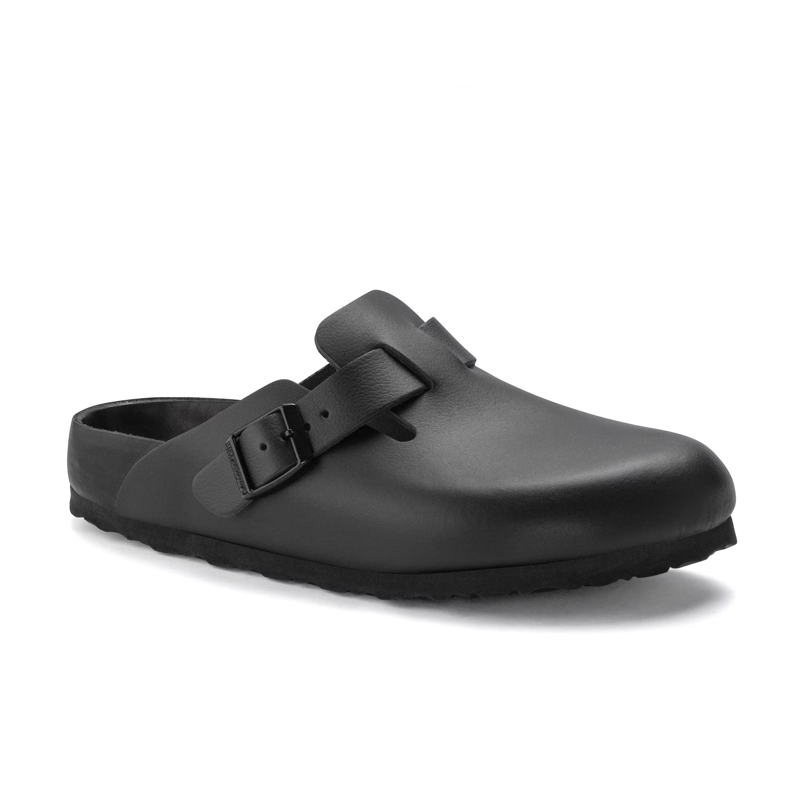 Boston Exquisite Black Natural Leather