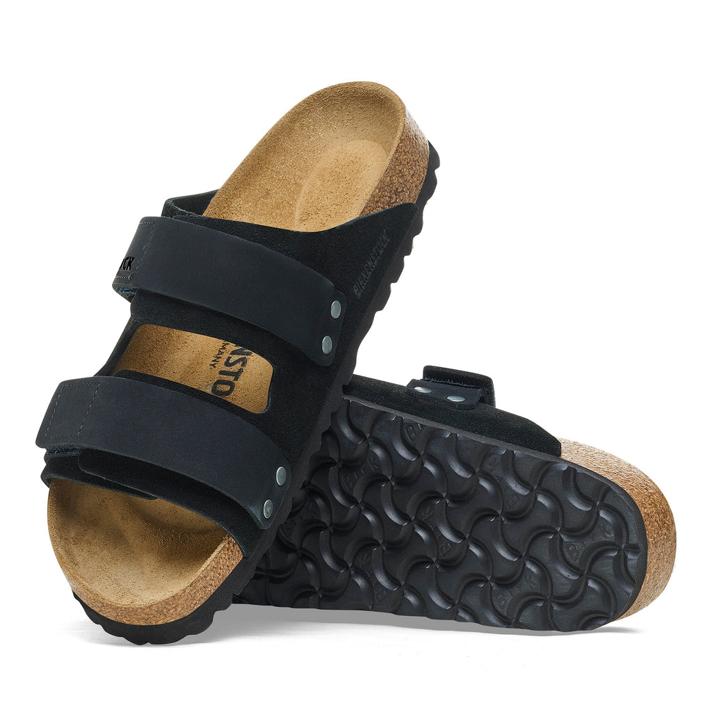 Uji Black Suede Leather
