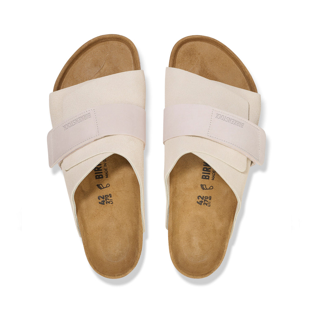Kyoto cuir suédé/nubuck blanc antique