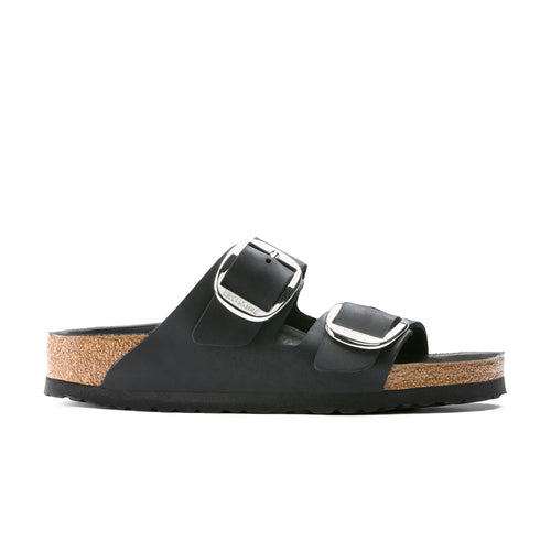 Arizona Big Buckle Cuir Huilé Noir