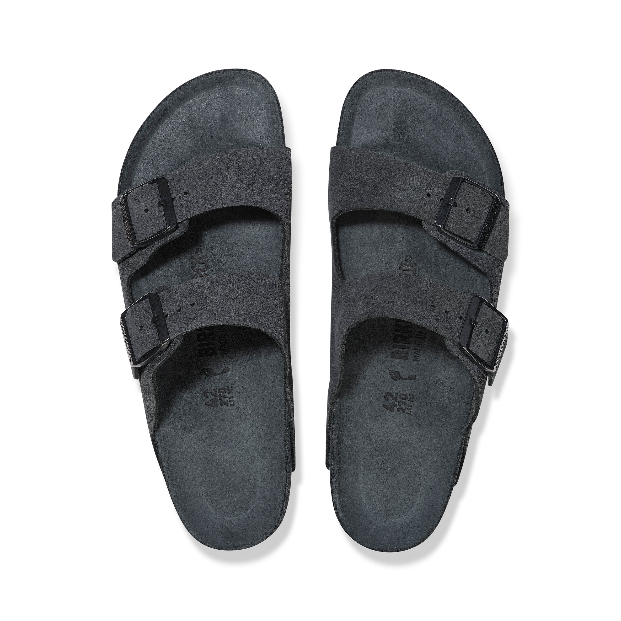 Arizona Exquisite Charcoal Suede Leather