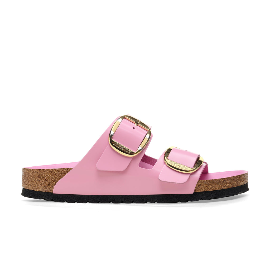 Arizona Big Buckle High Shine Fondant Pink Cuir Naturel Verni