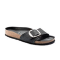 Madrid Big Buckle Noir Cuir huilé