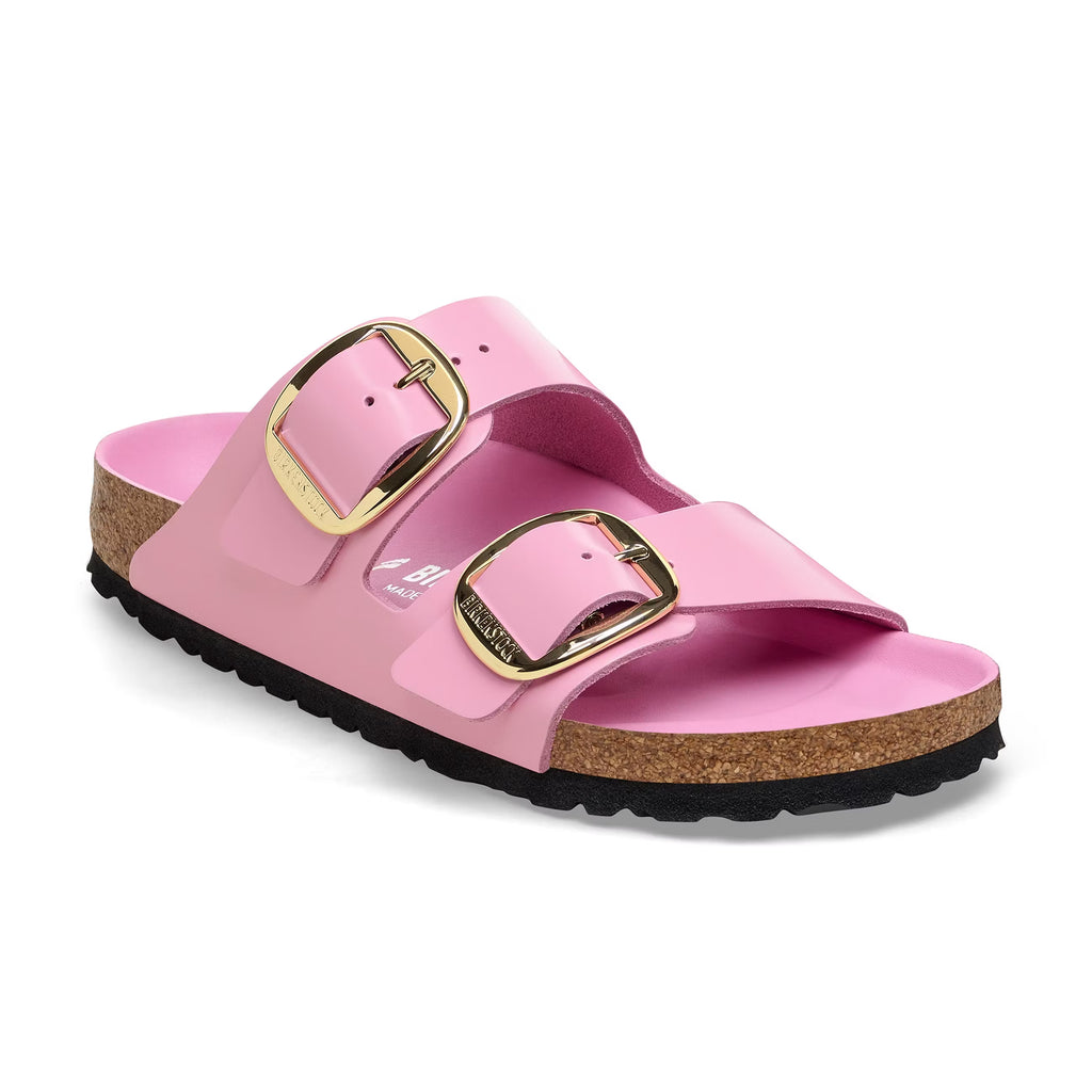 Arizona Big Buckle High Shine Fondant Pink Cuir Naturel Verni