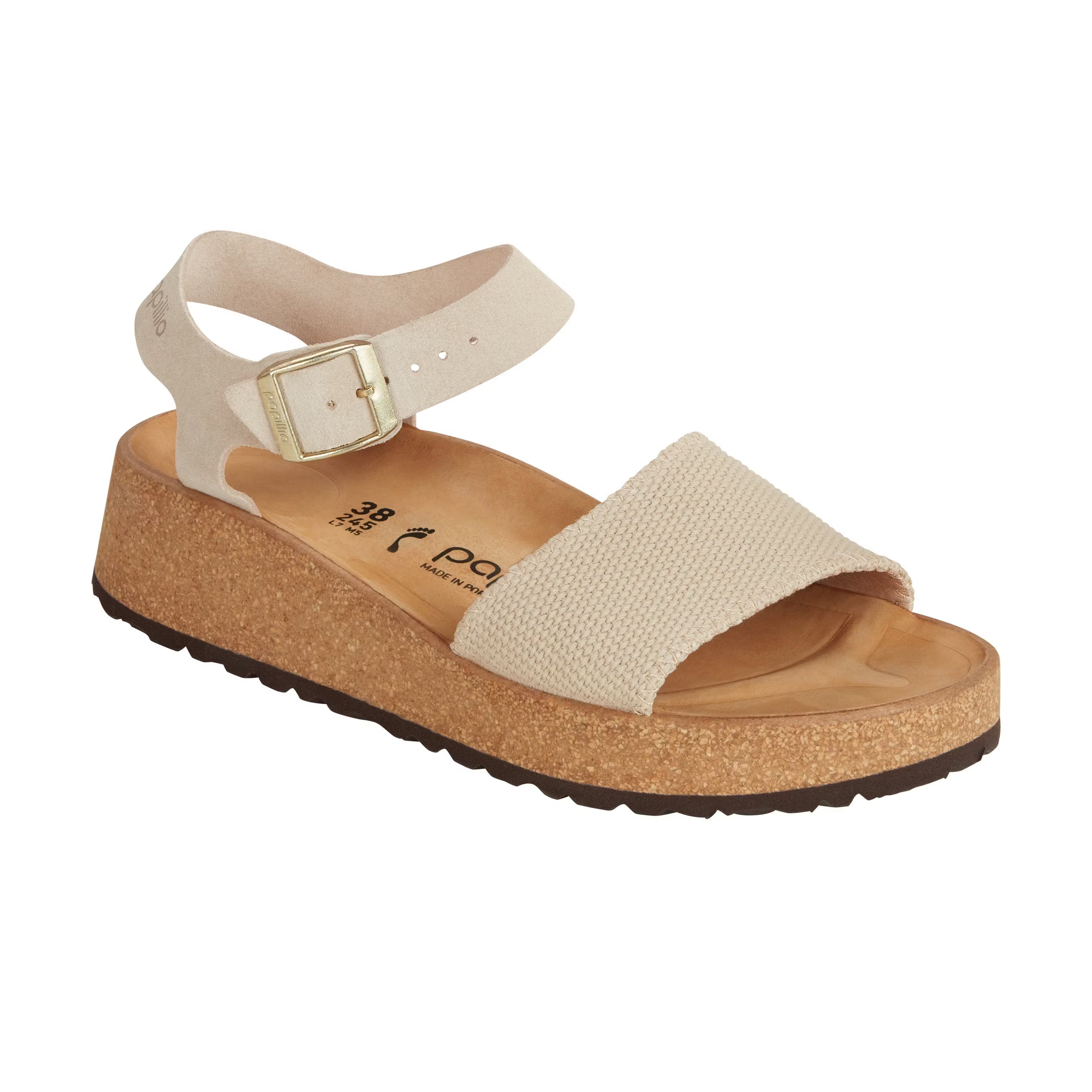 Glenda Sandcastle Toile/Cuir Daim