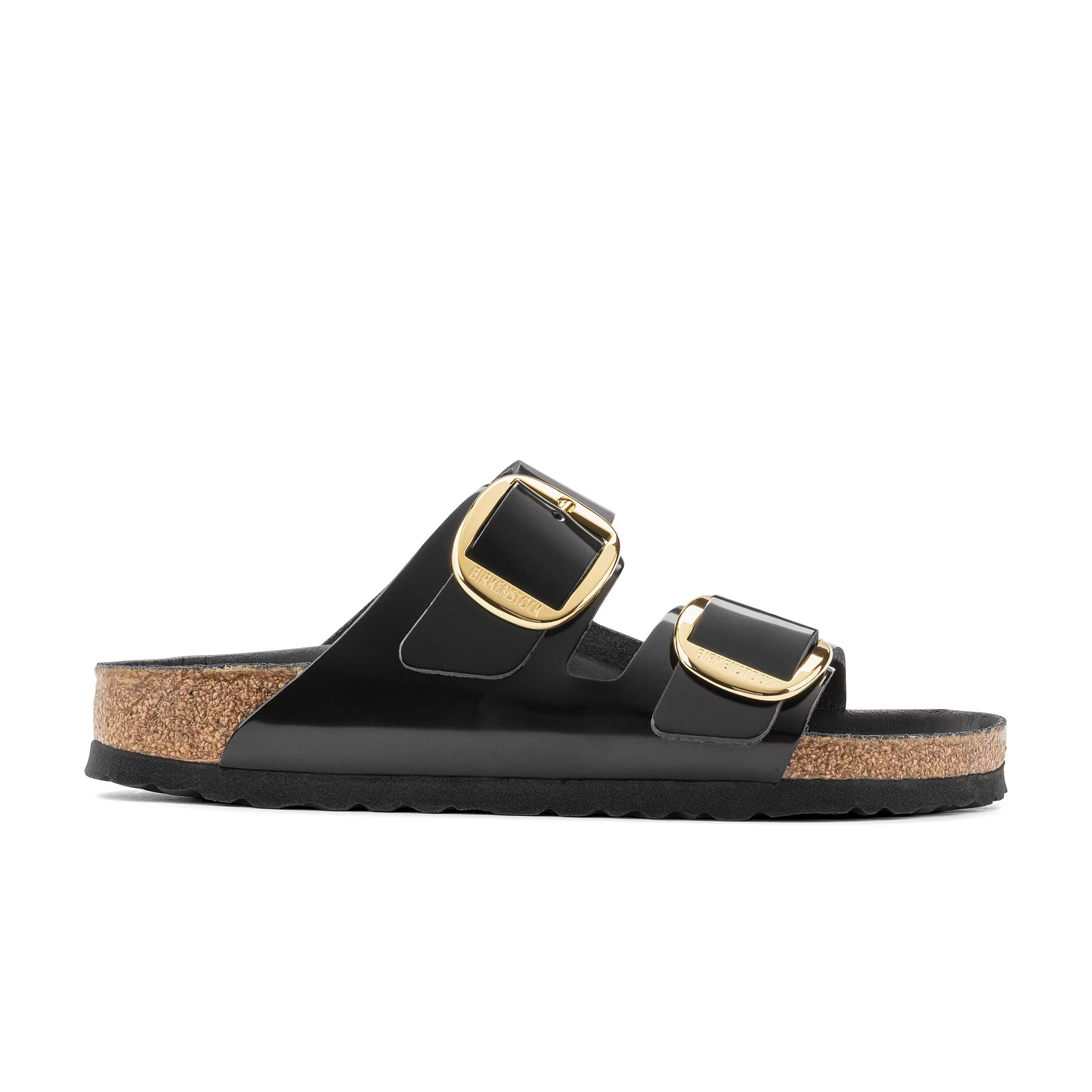 Arizona Big Buckle High Shine Black Natural Leather Patent