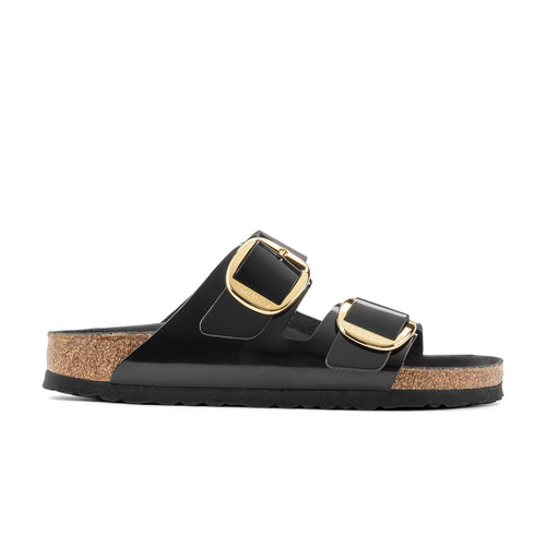 Arizona Big Buckle High Shine Noir Cuir Naturel Verni