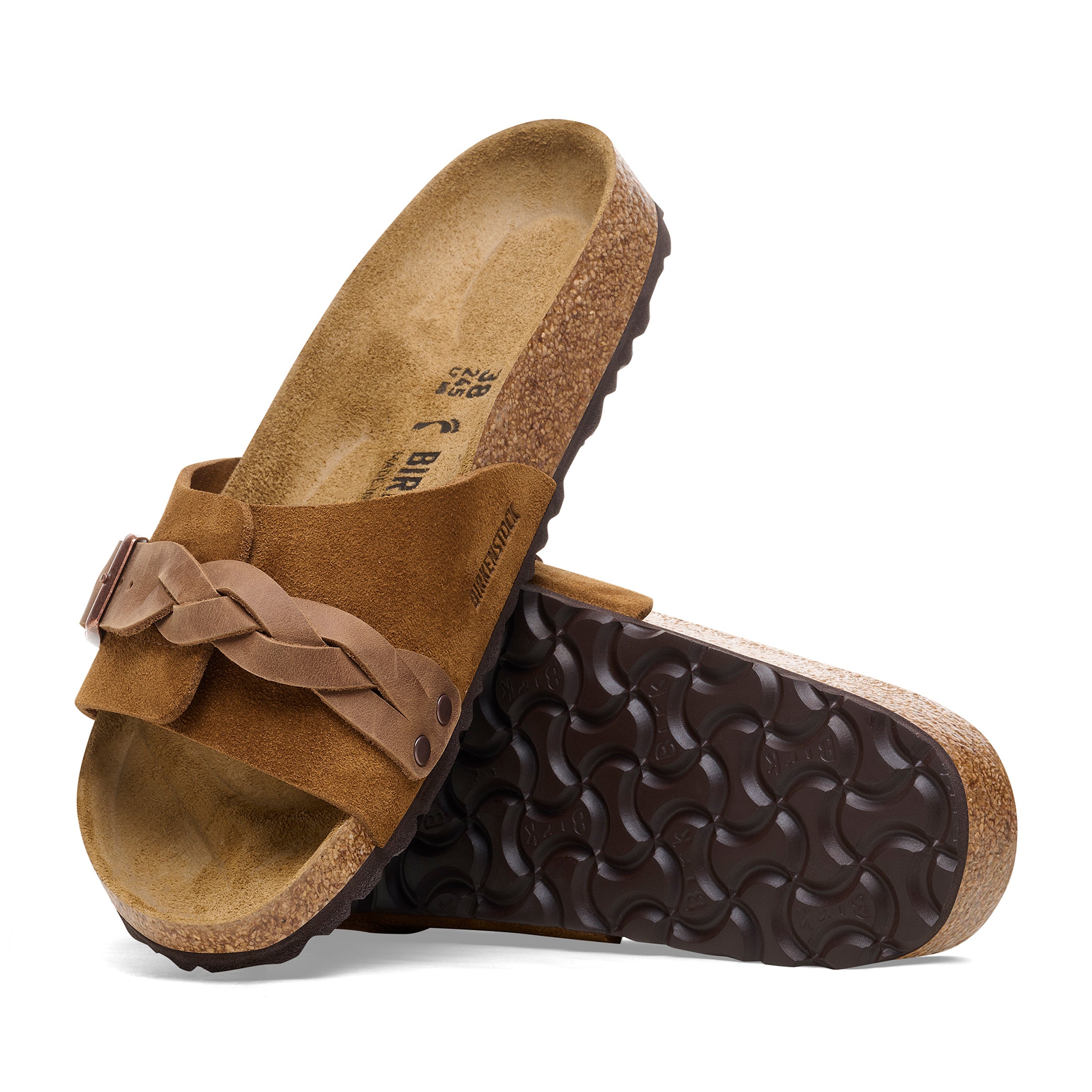 Oita Braided Mink Suede Leather