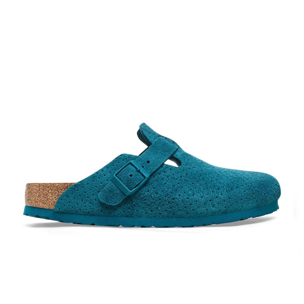 Cuir suédé gaufré Boston Deep Turquoise