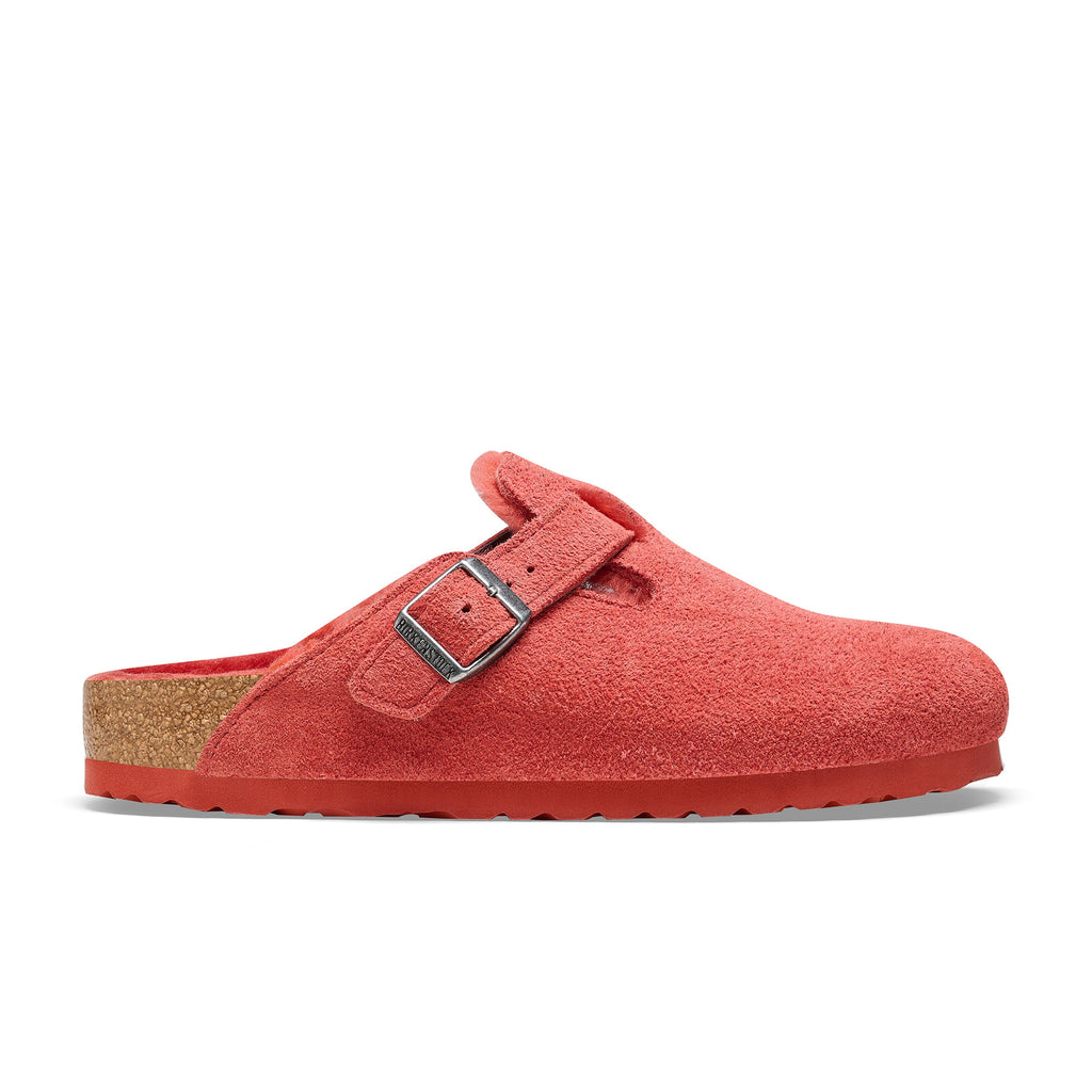 Boston Shearling Daim/mouton retourné rouge sienne