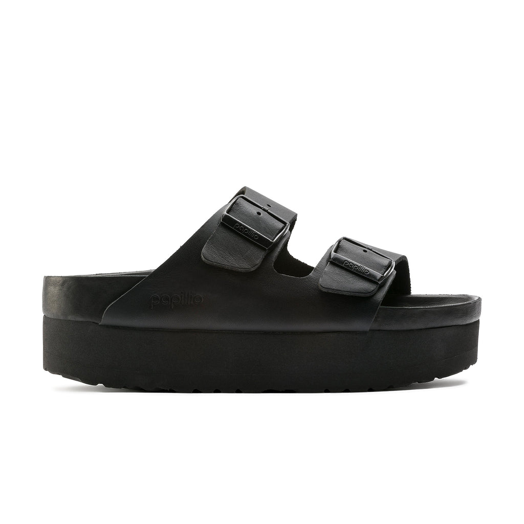 Arizona Exquisite Platform Black Natural Leather